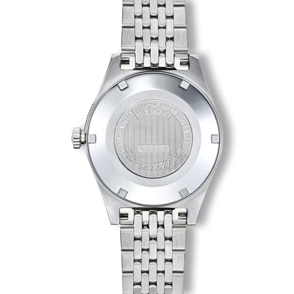 Squale Super-Squale Big Arrows Automatic Black Dial Steel Strap Men's Watch SUPERSSABK.AC