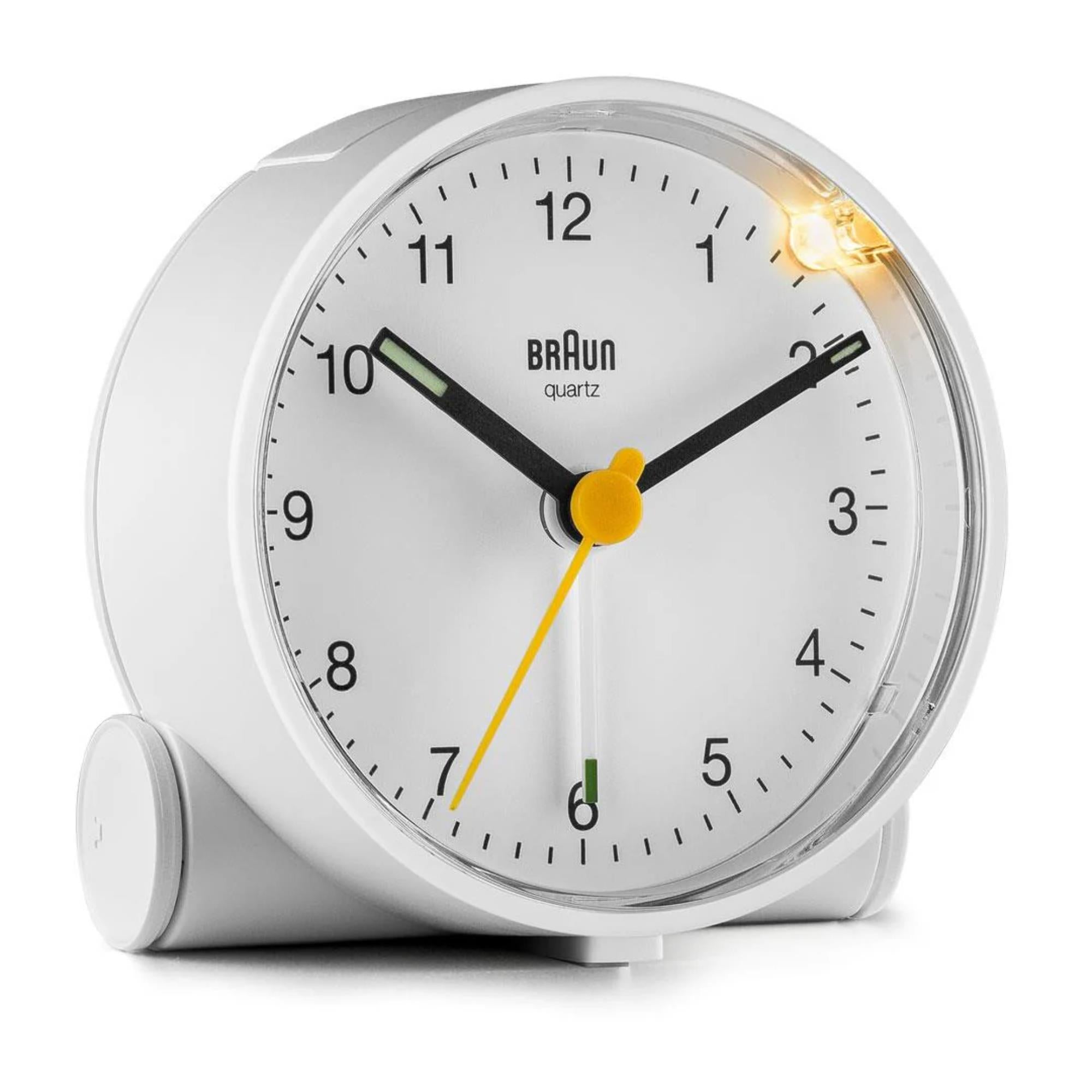 Braun Classic Quartz White Dial Alarm Clock BC01W
