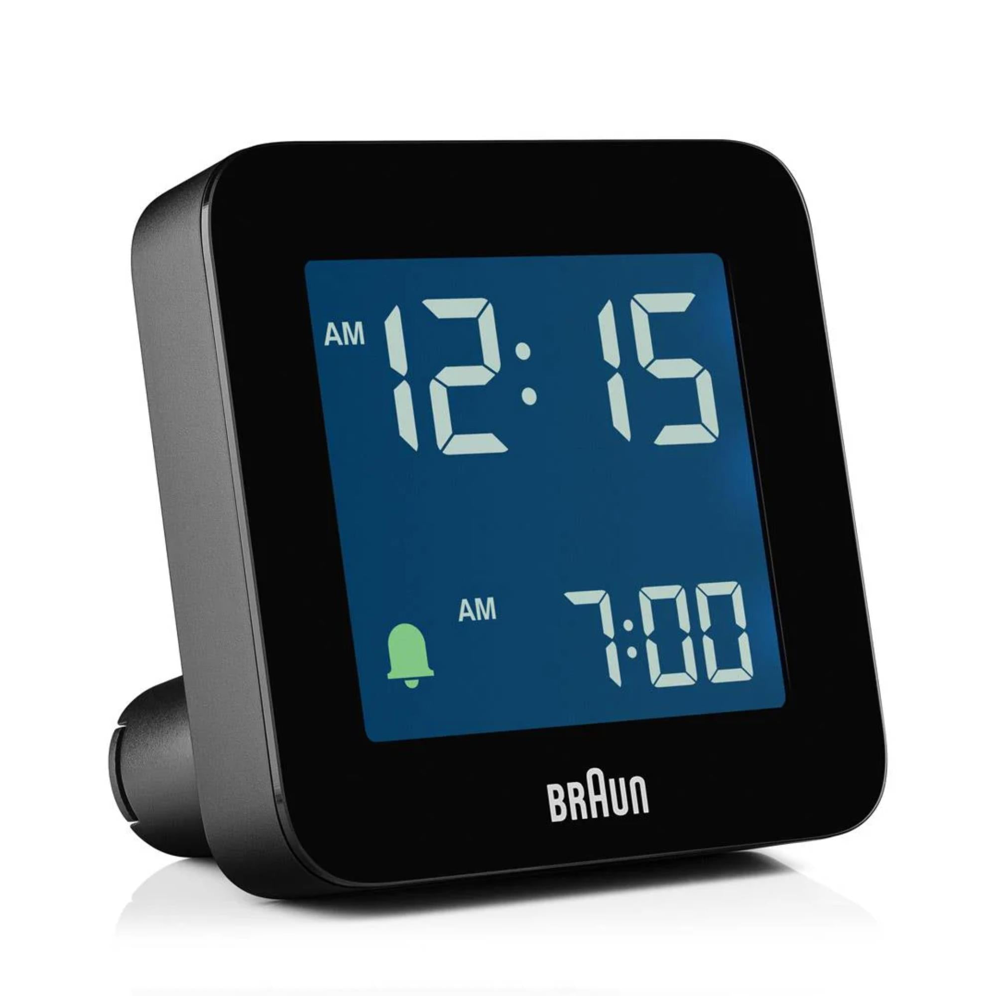 Braun Quartz Black Digital Alarm Clock BC09B