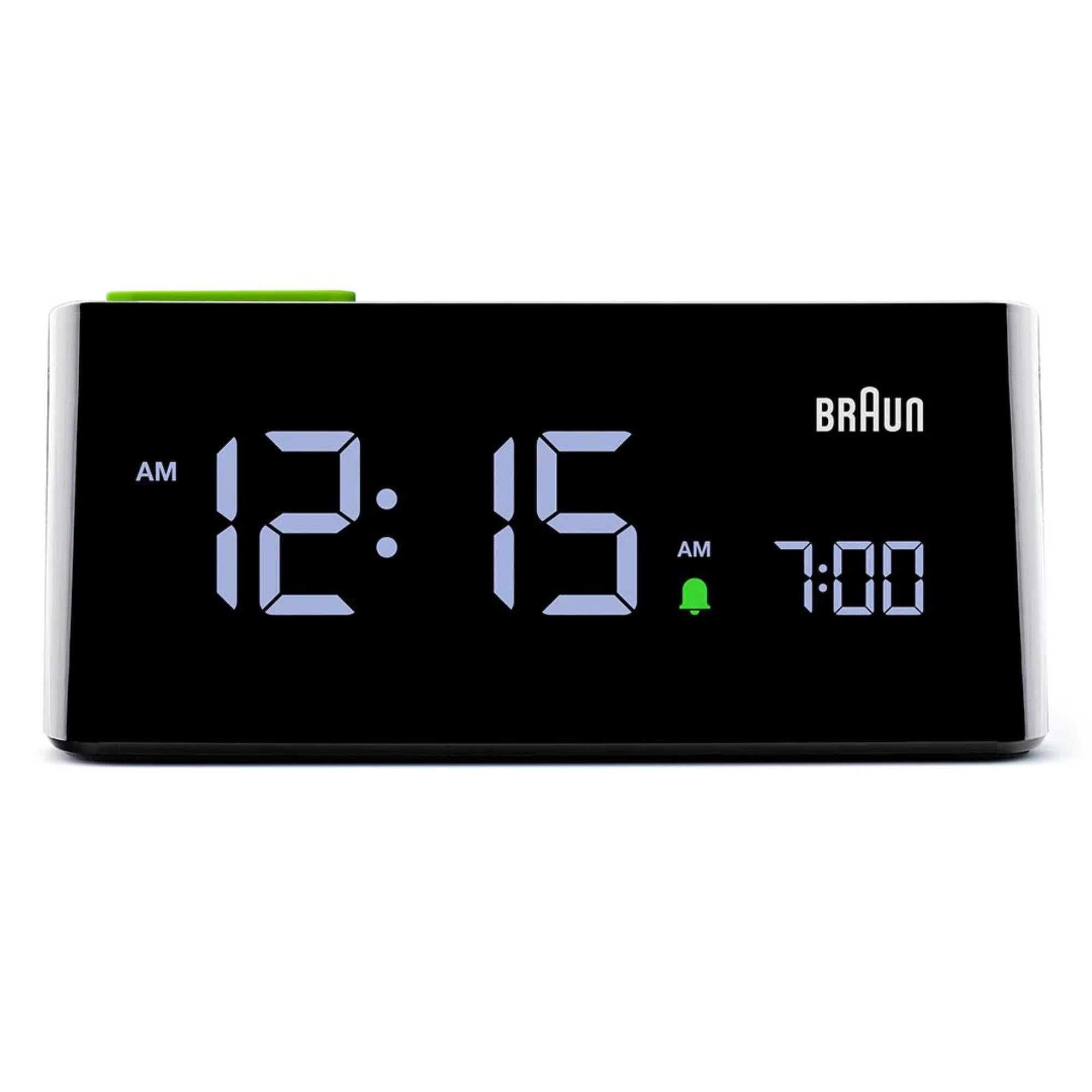 Braun Black Digital VA LCD Display Clock BC16BUK
