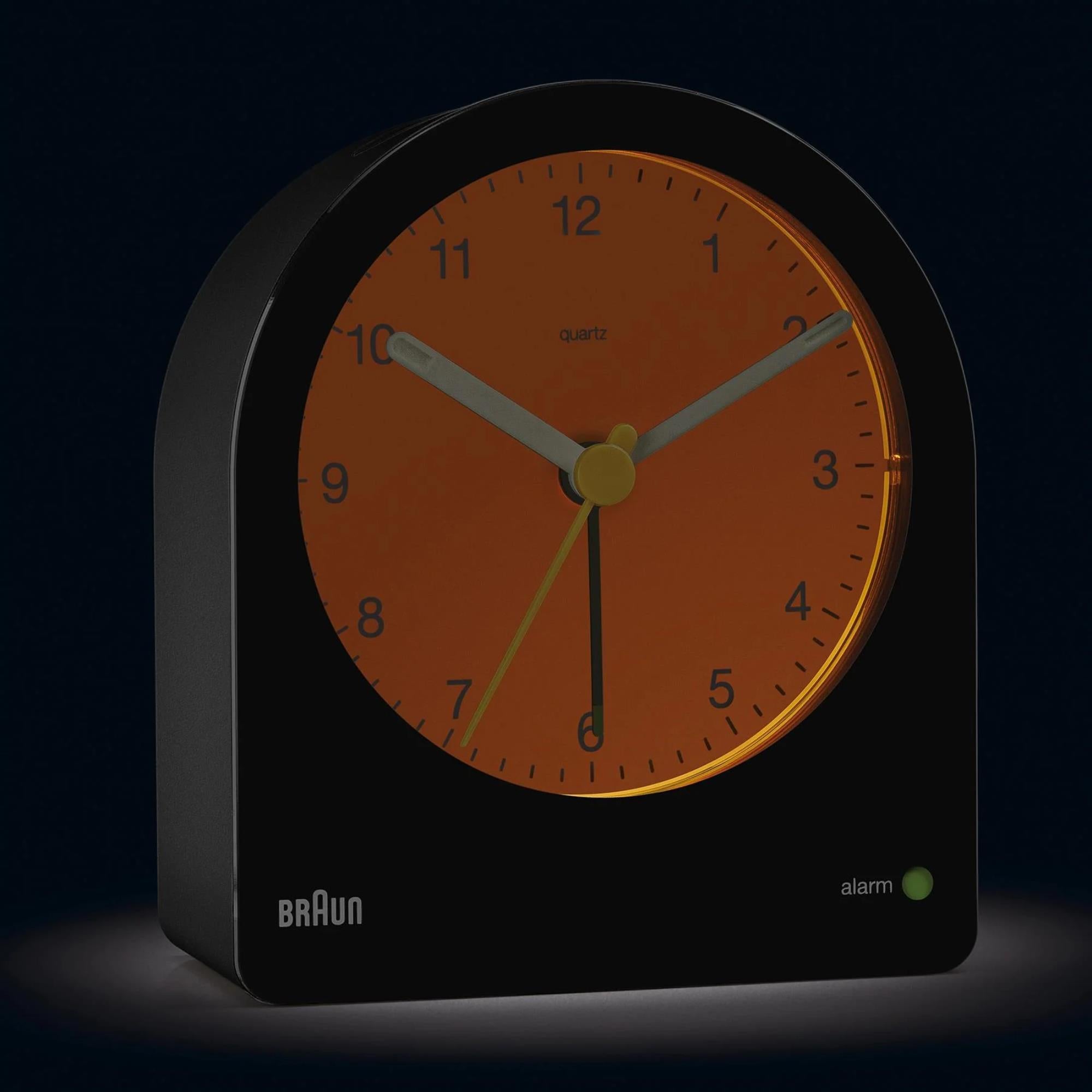 Braun Classic Black Dial Alarm Clock BC22B
