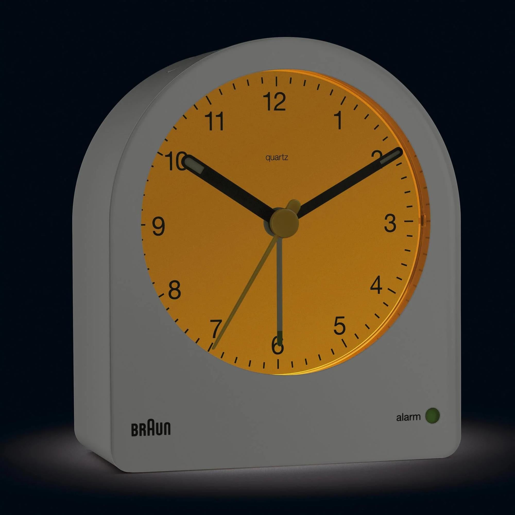 Braun Classic White Dial Alarm Clock BC22W