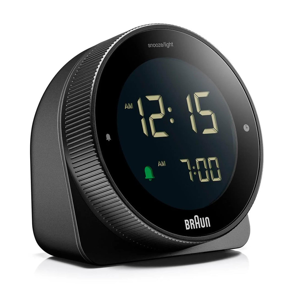 Braun Black Touch Display Digital Alarm Clock BC24B - WatchNation