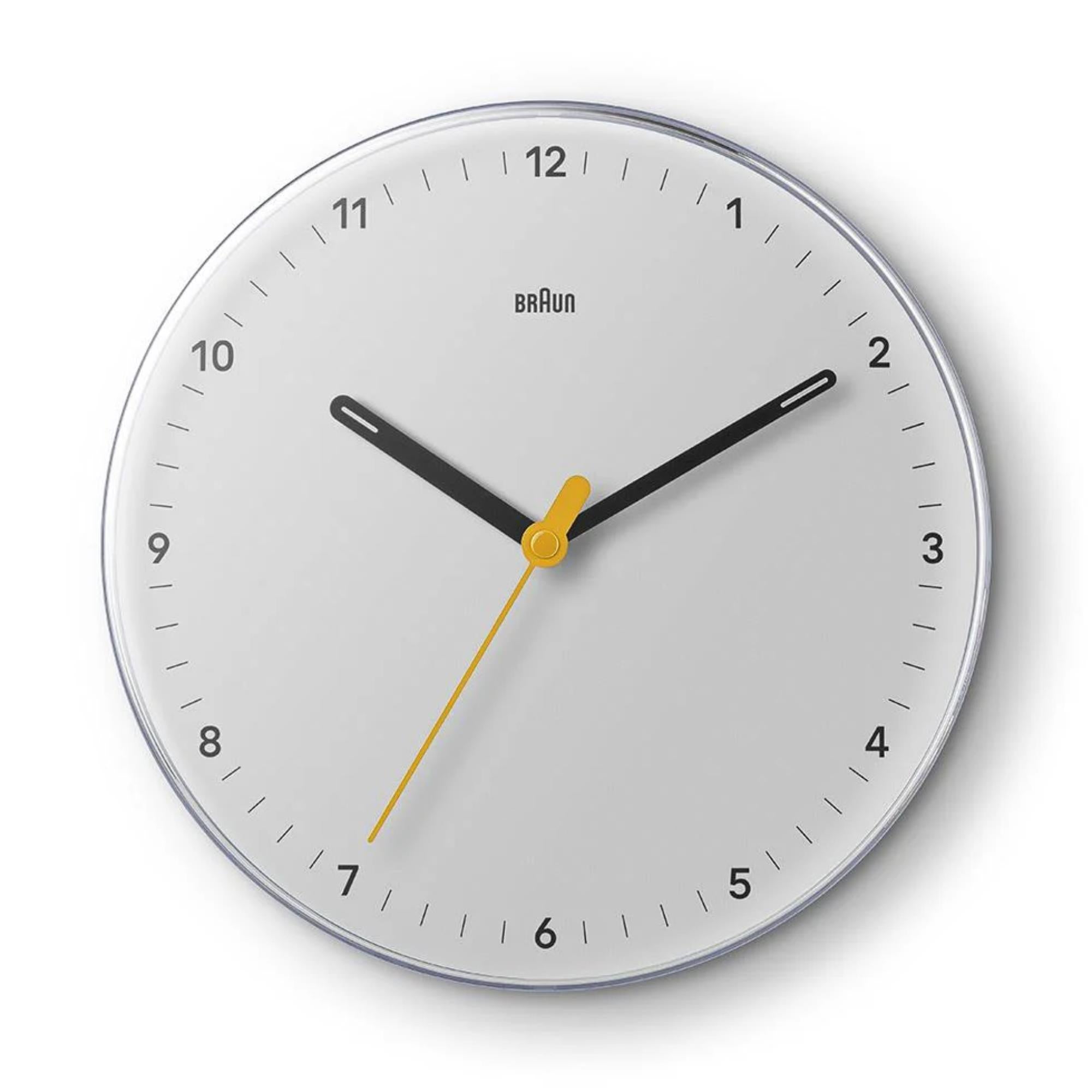 Braun Quartz White Wall Clock BC26W