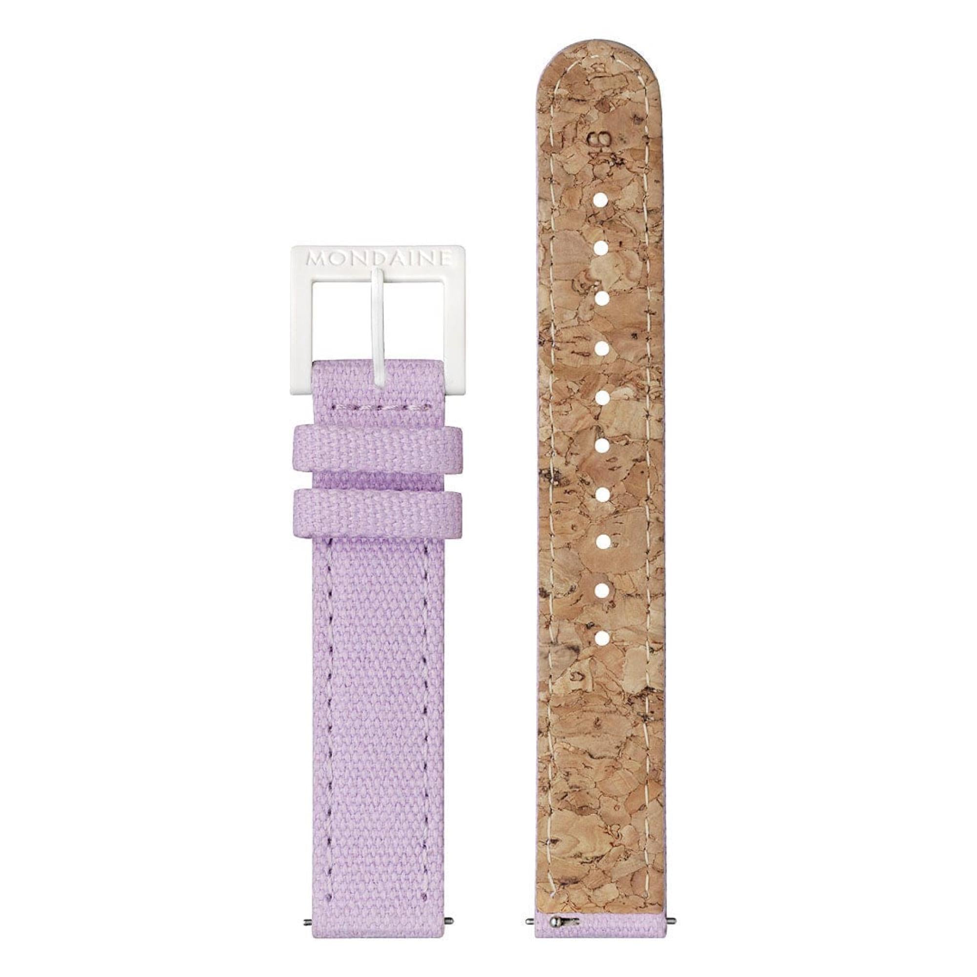 Mondaine Essence Quartz White Dial Textile Strap Women's Watch MS1.32110.LQ1