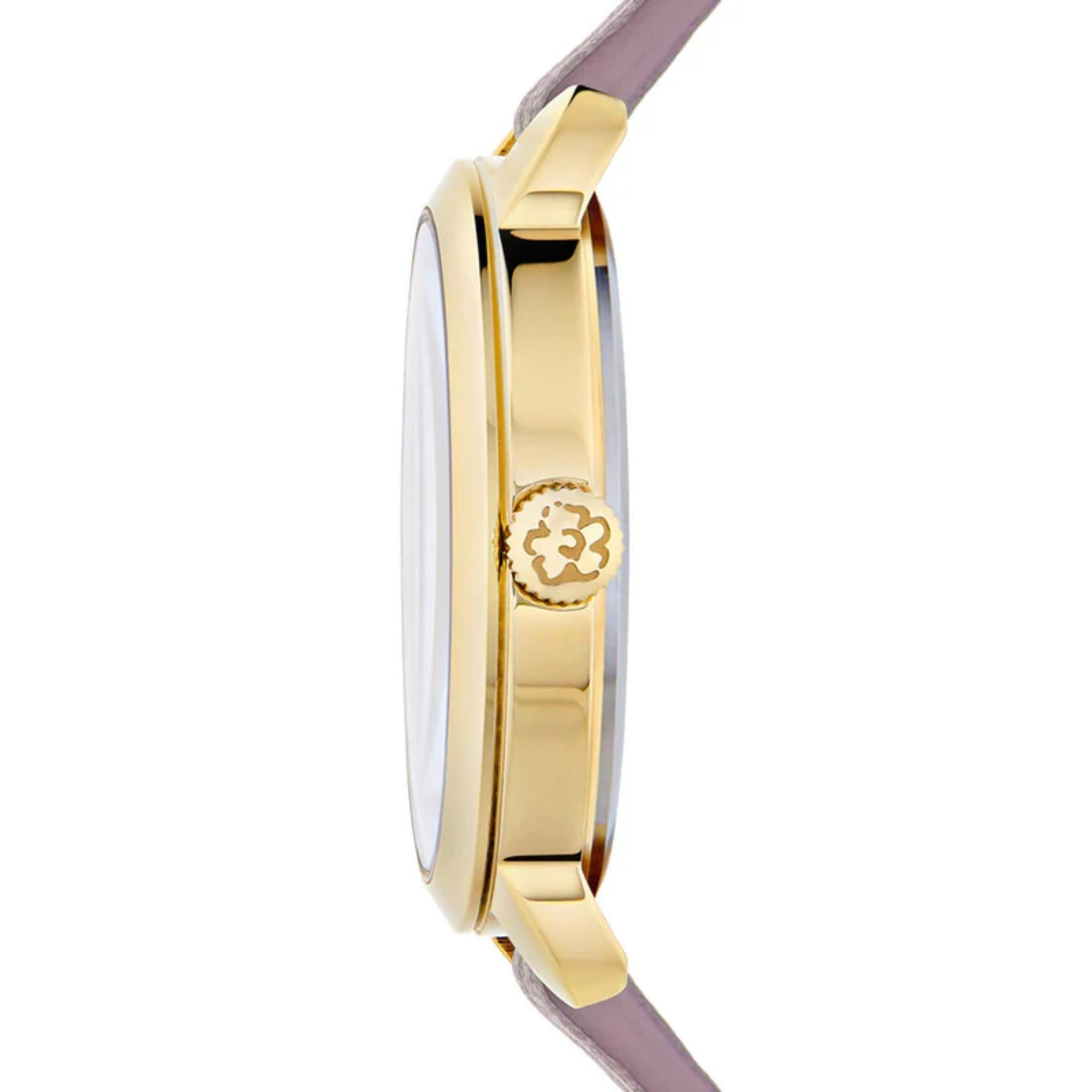 Ted Baker Fleure Quartz Purple Dial Leather Strap Women's Watch BKPFLS303