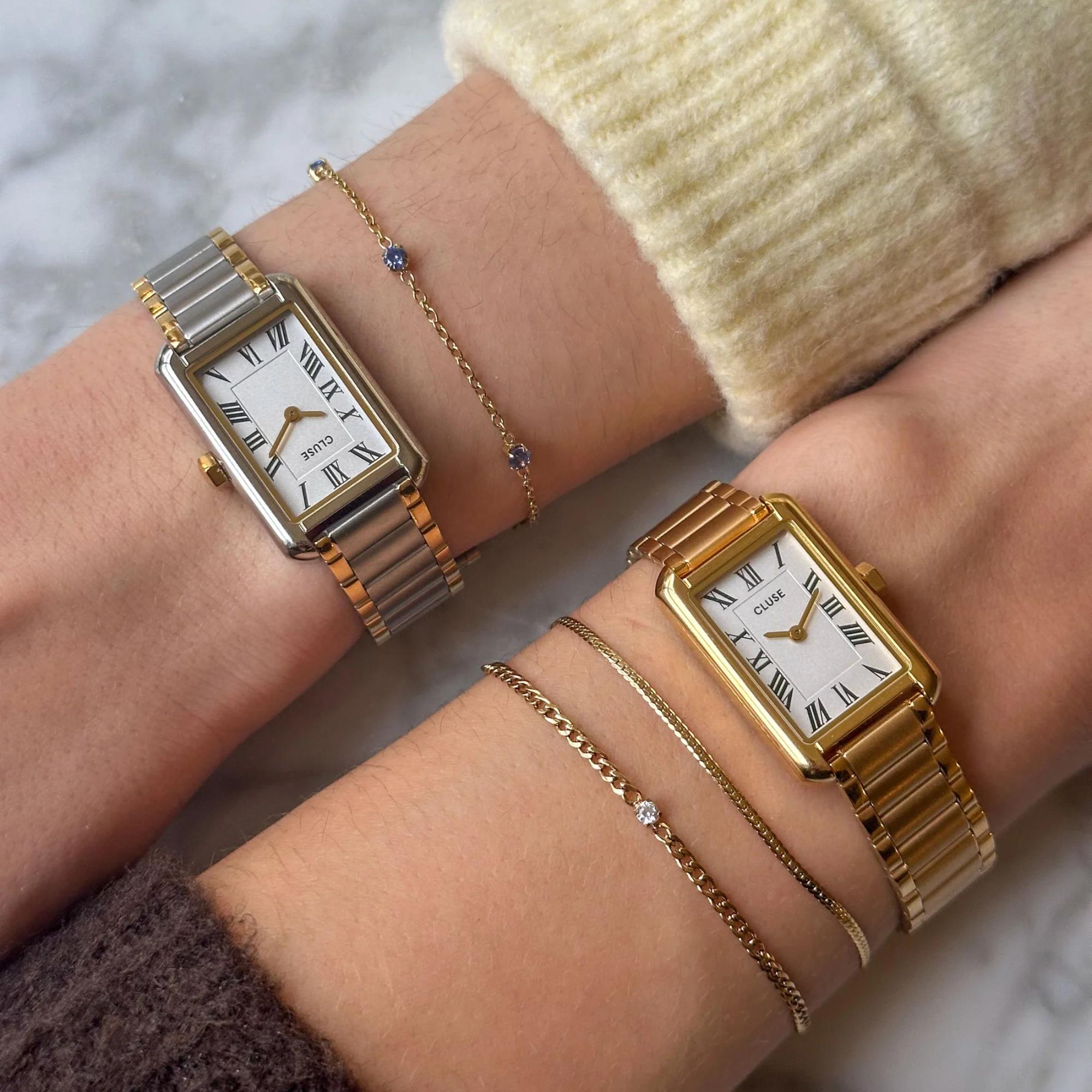 CLUSE Belisenna Quartz White Dial Steel Strap Women's Watch CW15001