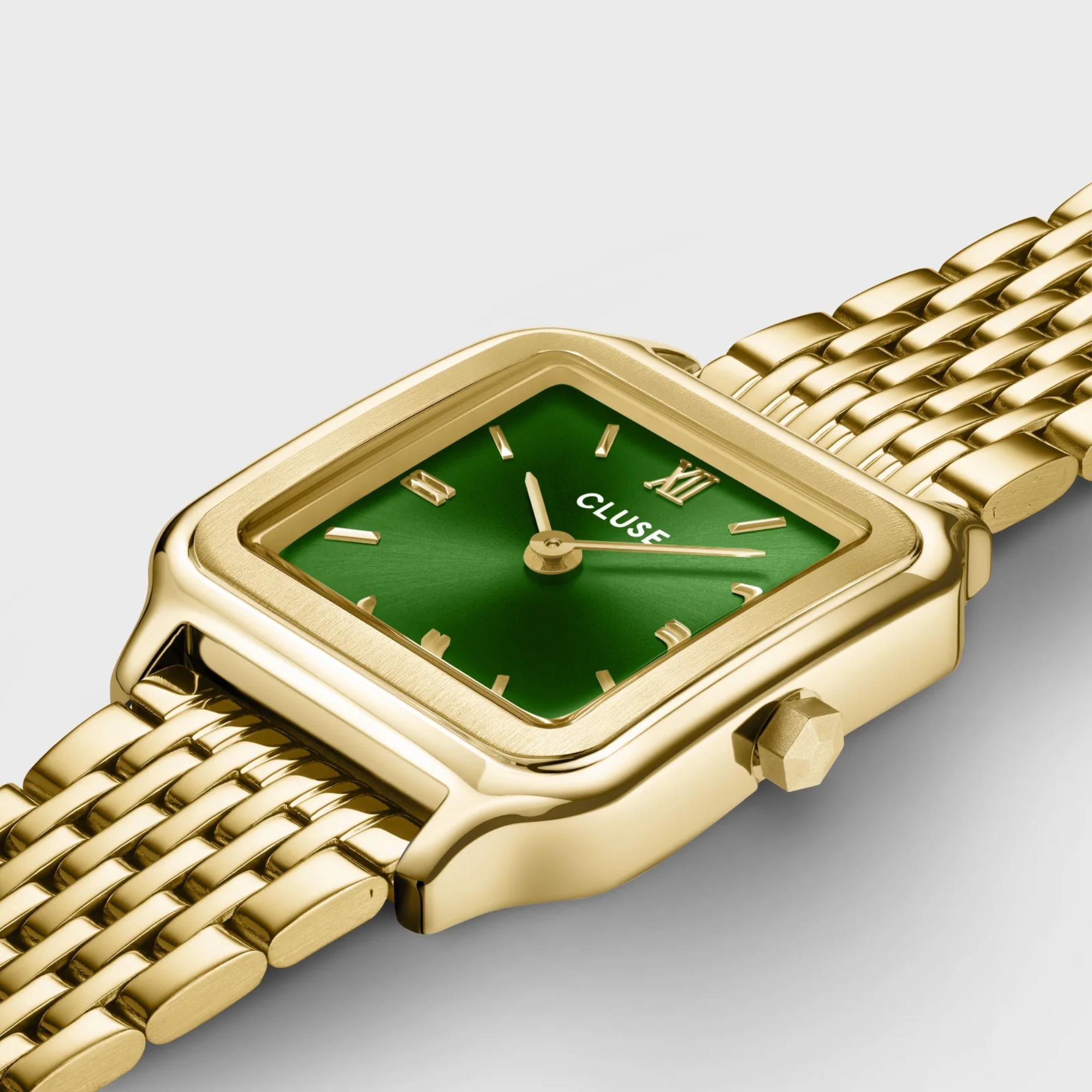 CLUSE Gracieuse Petite Quartz Green Dial Steel Strap Women's Watch CW11811