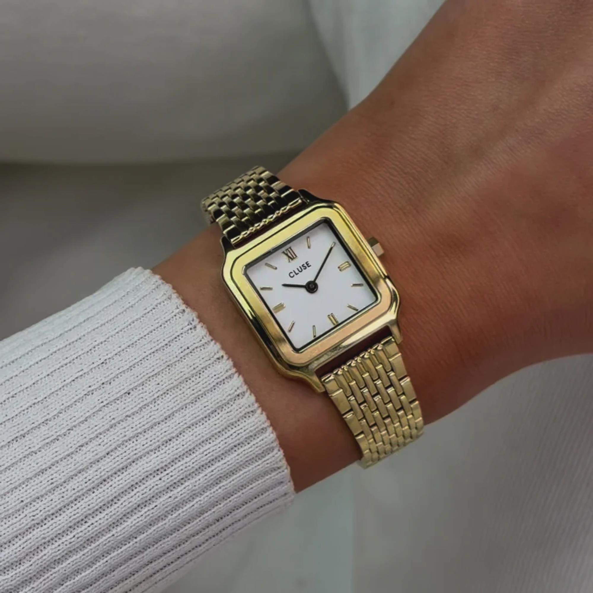 CLUSE Gracieuse Petite Quartz White Dial Steel Strap Women's Watch CW11815
