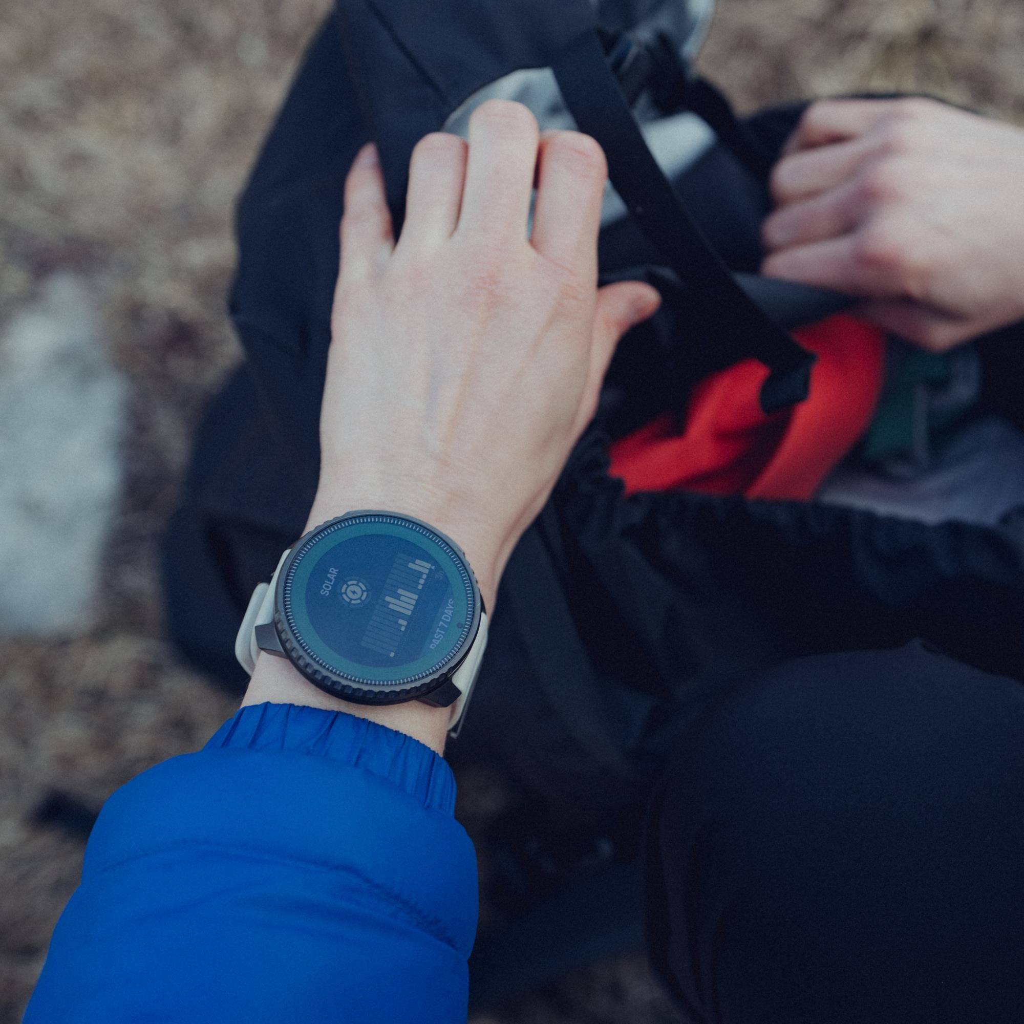 Suunto Vertical Titanium Solar Sand Digital Silicone Strap Unisex Smart Watch SS050860000