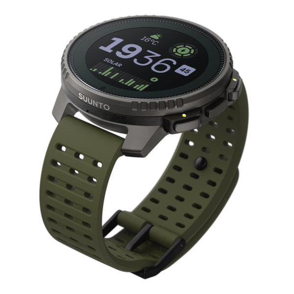 Suunto Vertical Titanium Solar Forest Digital Silicone Strap Unisex Smart Watch SS050859000