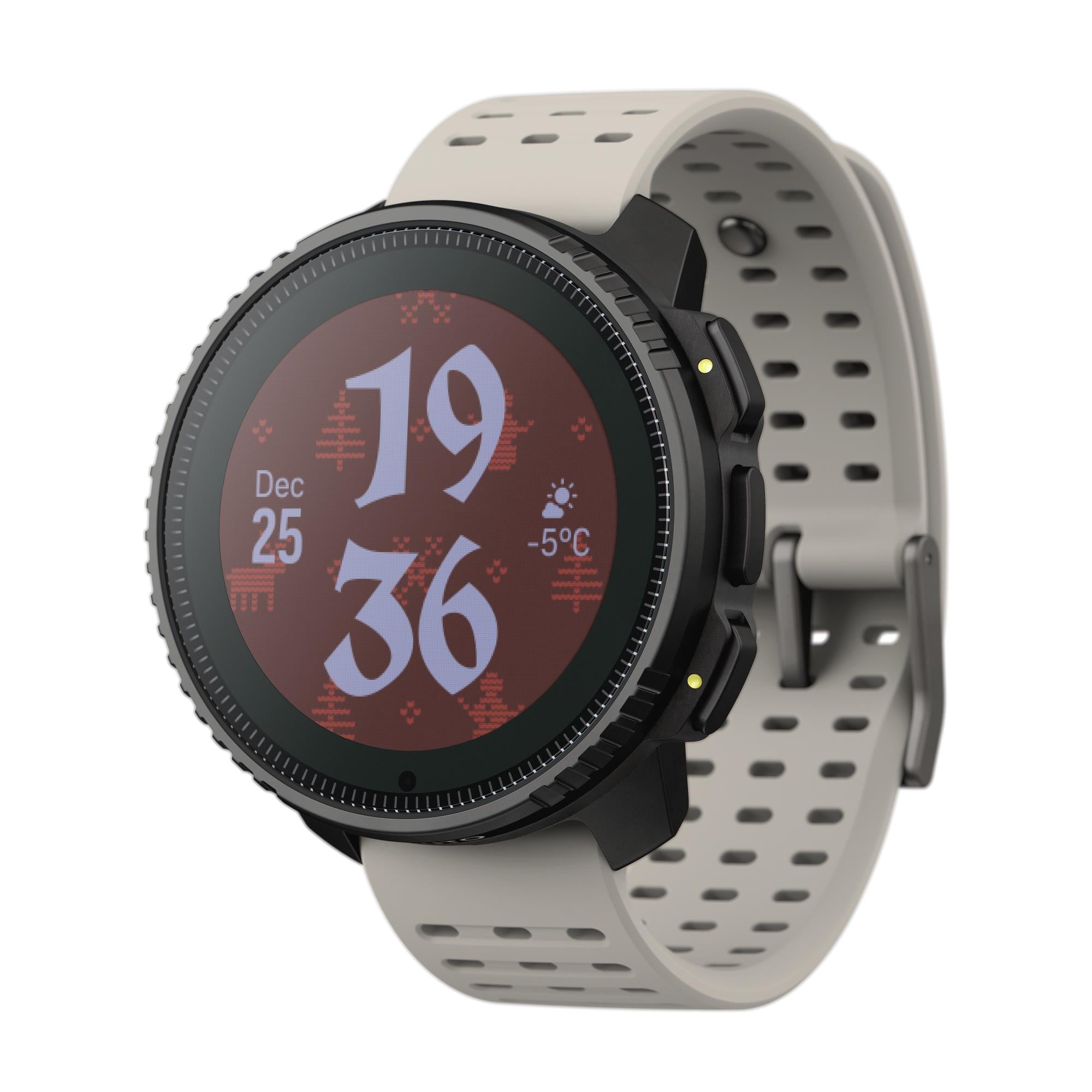 Suunto Vertical Steel Solar Sand Digital Silicone Strap Unisex Smart Watch SS050986000