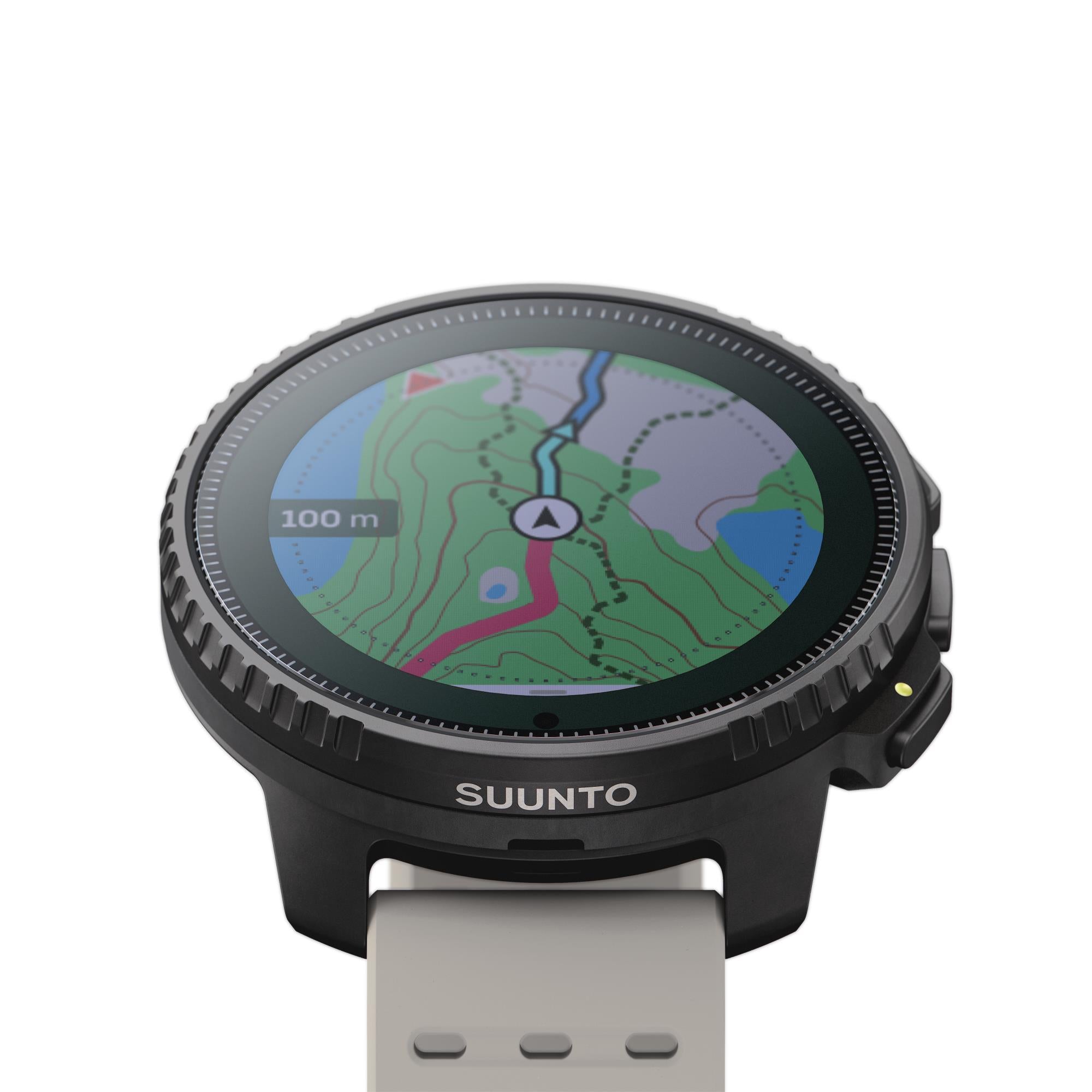 Suunto Vertical Steel Solar Sand Digital Silicone Strap Unisex Smart Watch SS050986000