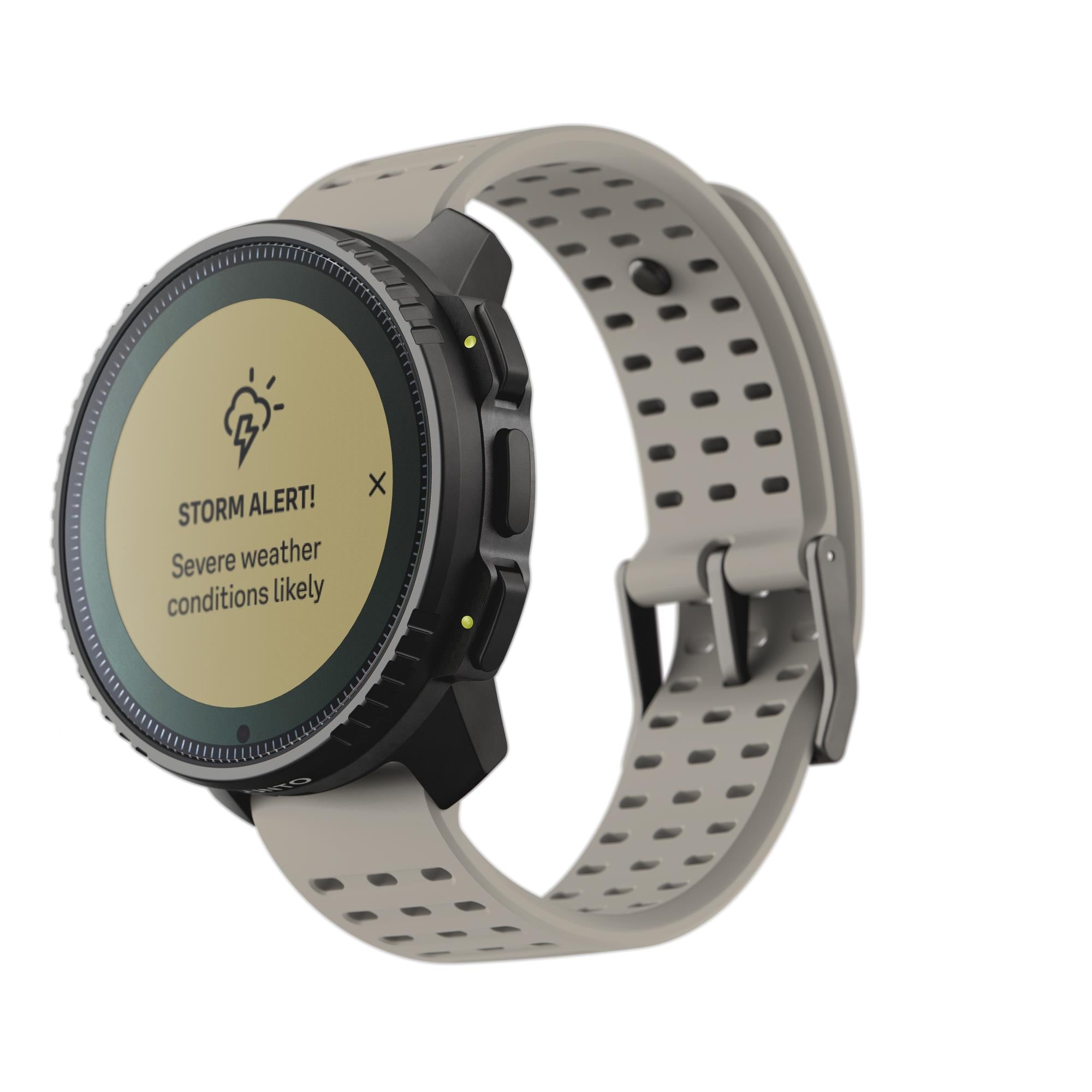Suunto Vertical Steel Solar Sand Digital Silicone Strap Unisex Smart Watch SS050986000