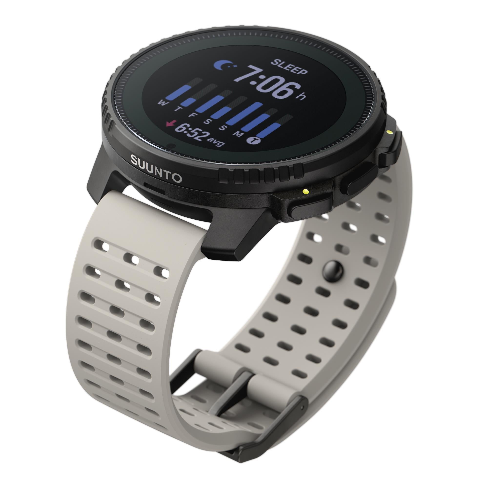 Suunto Vertical Steel Solar Sand Digital Silicone Strap Unisex Smart Watch SS050986000