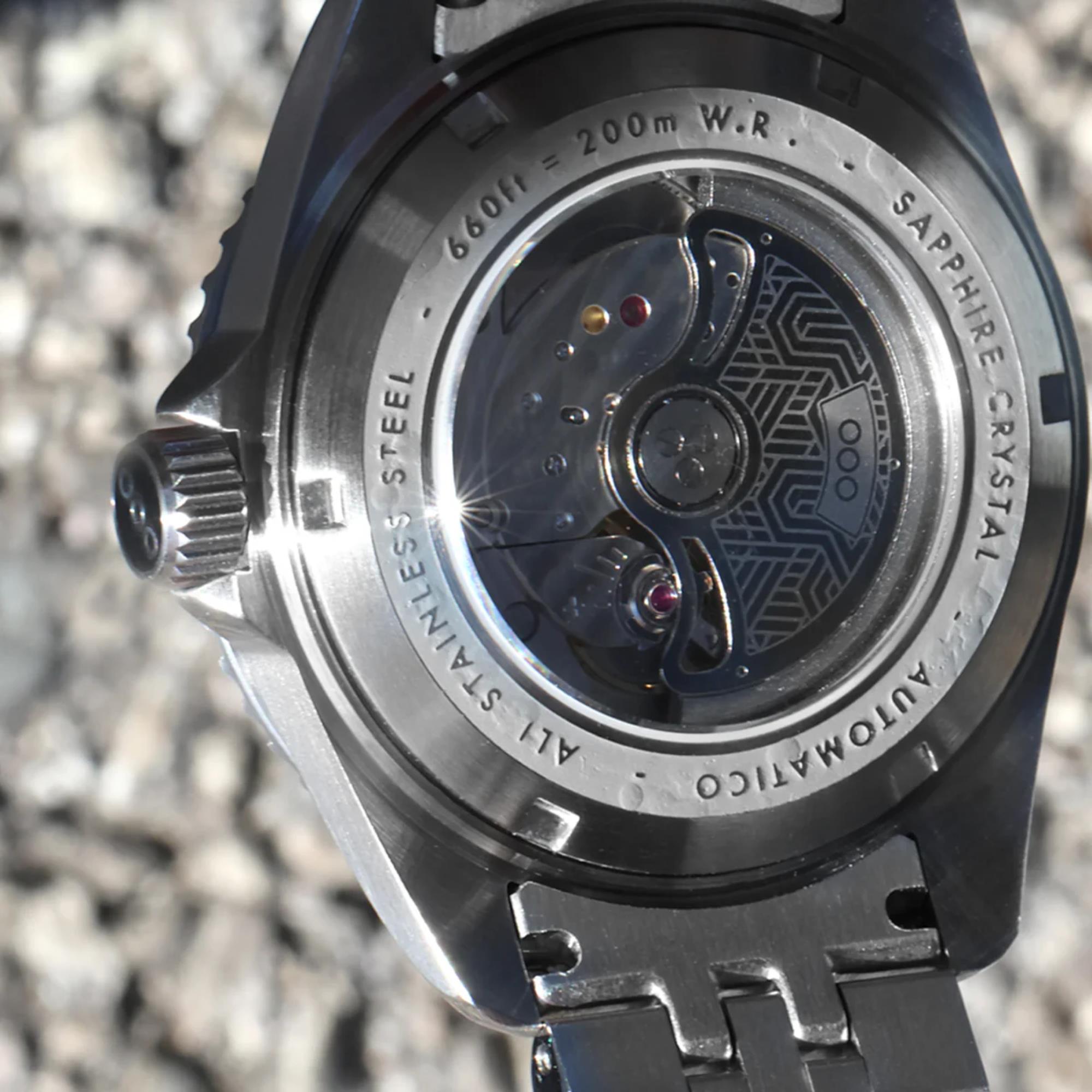 Out of Order Diverissimo Azteco Automatic Dark Grey Dial Steel Strap Men's Watch OOO.001-32.NE