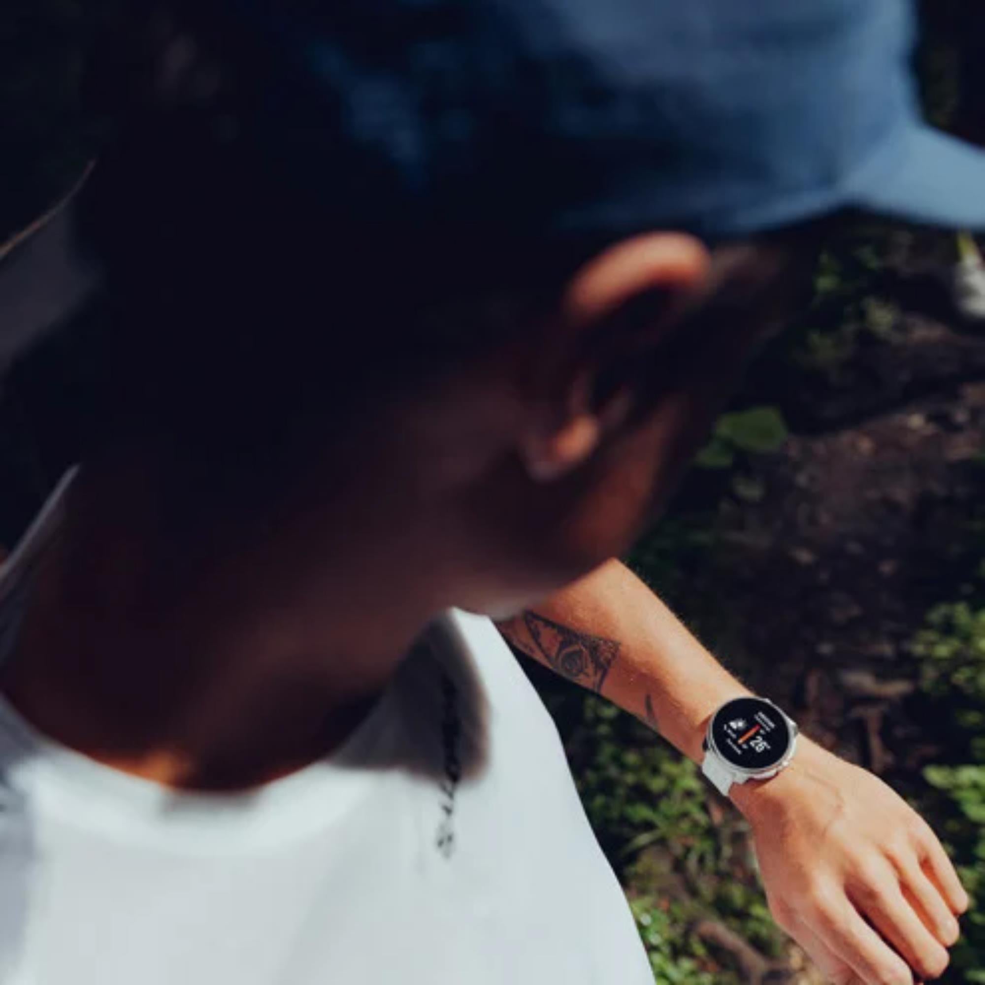 Suunto Race Birch AMOLED Digital Silicone Strap Unisex Smart Fitness Watch SS050931000
