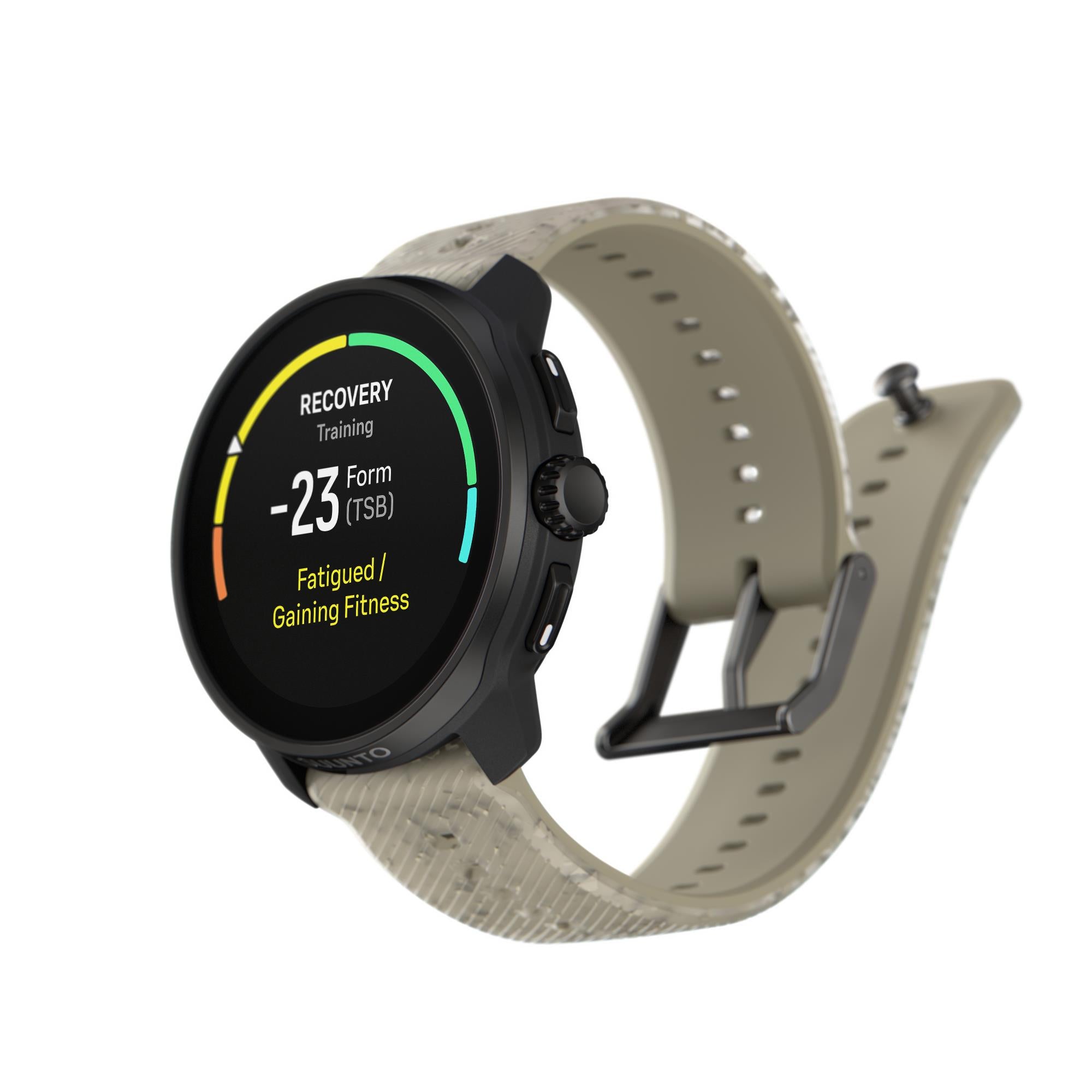 Suunto Race S Grave Gray AMOLED Digital Silicone Strap Unisex Smart Fitness Watch SS051014000