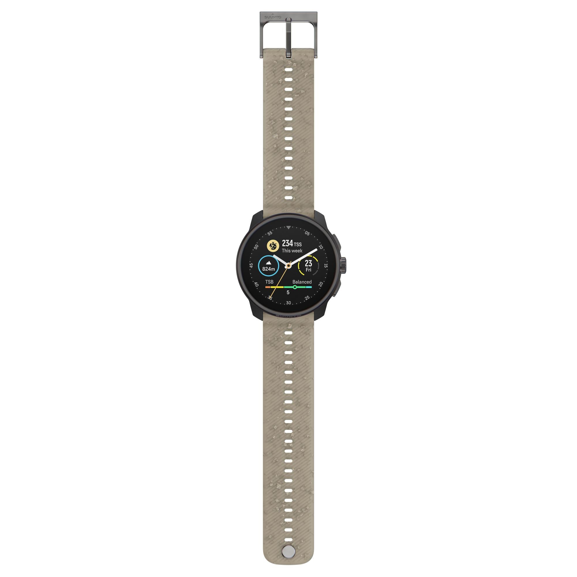 Suunto Race S Grave Gray AMOLED Digital Silicone Strap Unisex Smart Fitness Watch SS051014000