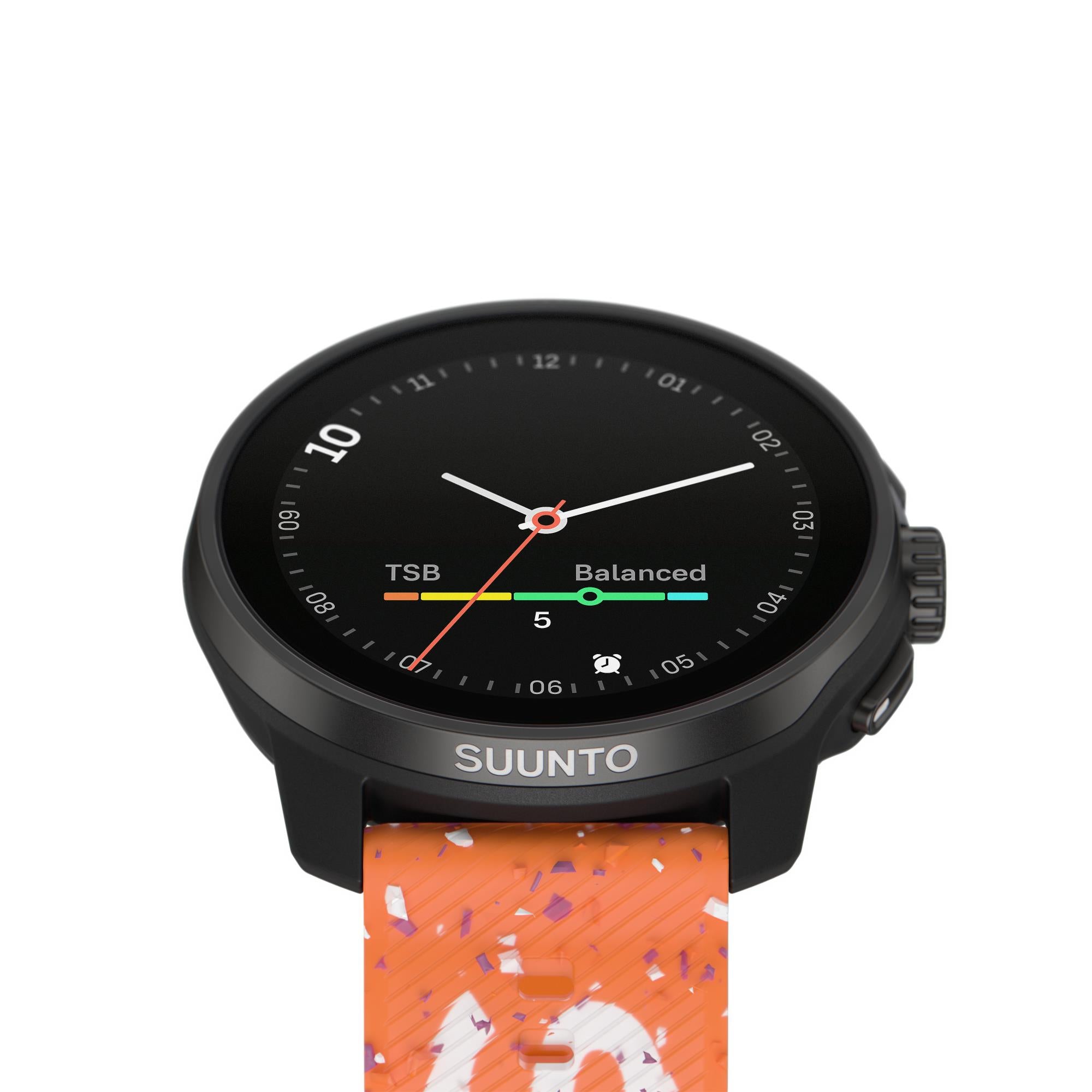 Suunto Race S Power Orange AMOLED Digital Silicone Strap Unisex Smart Fitness Watch SS051016000