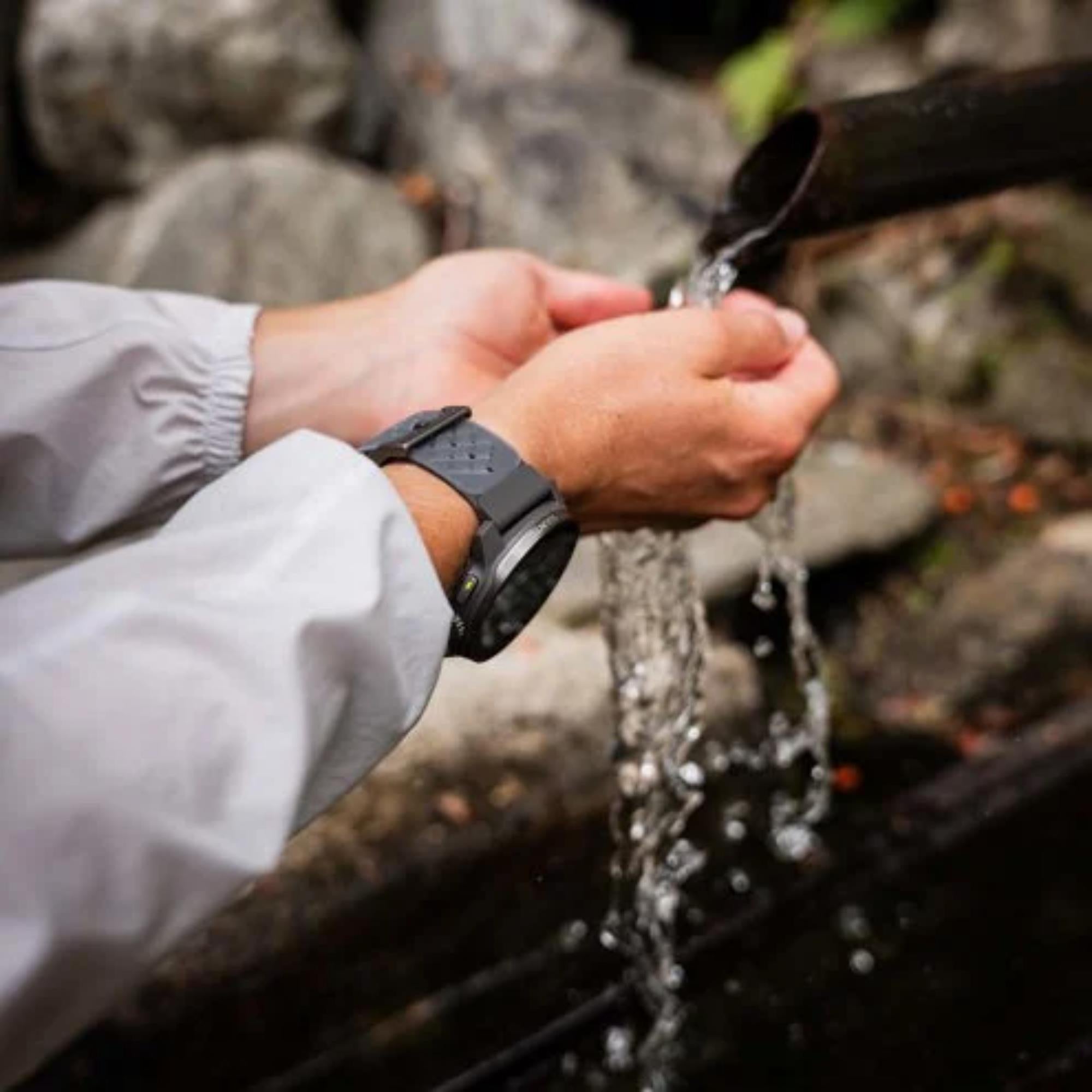 Suunto Race S Titanium Graphite AMOLED Digital Silicone Strap Unisex Smart Fitness Watch SS051104000