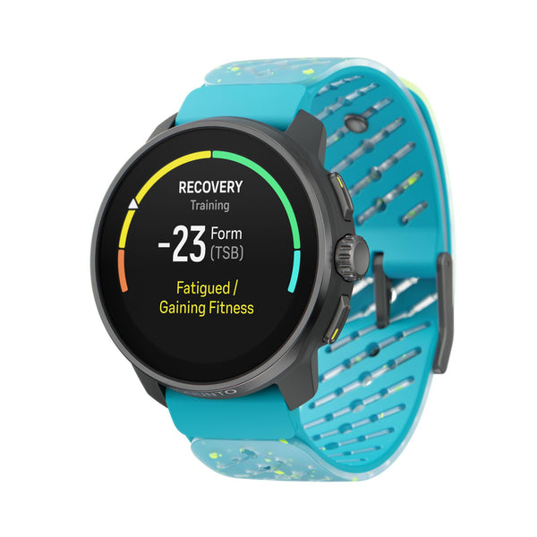 Suunto Race S Titanium Courtney AMOLED Digital Silicone Strap Unisex Smart Fitness Watch SS051153000