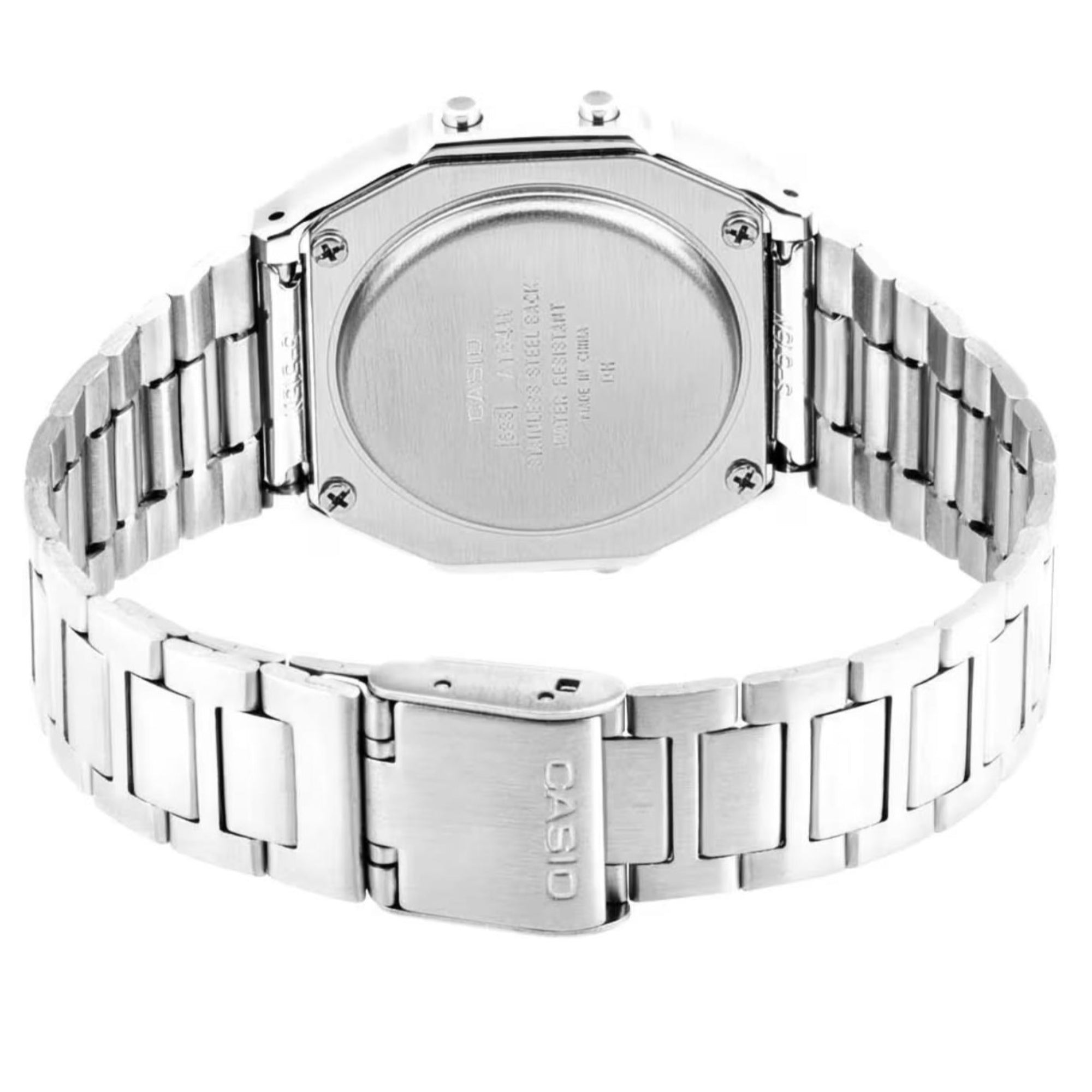 Casio Vintage Iconic Quartz Digital Steel Strap Unisex Watch A164WA-1VES