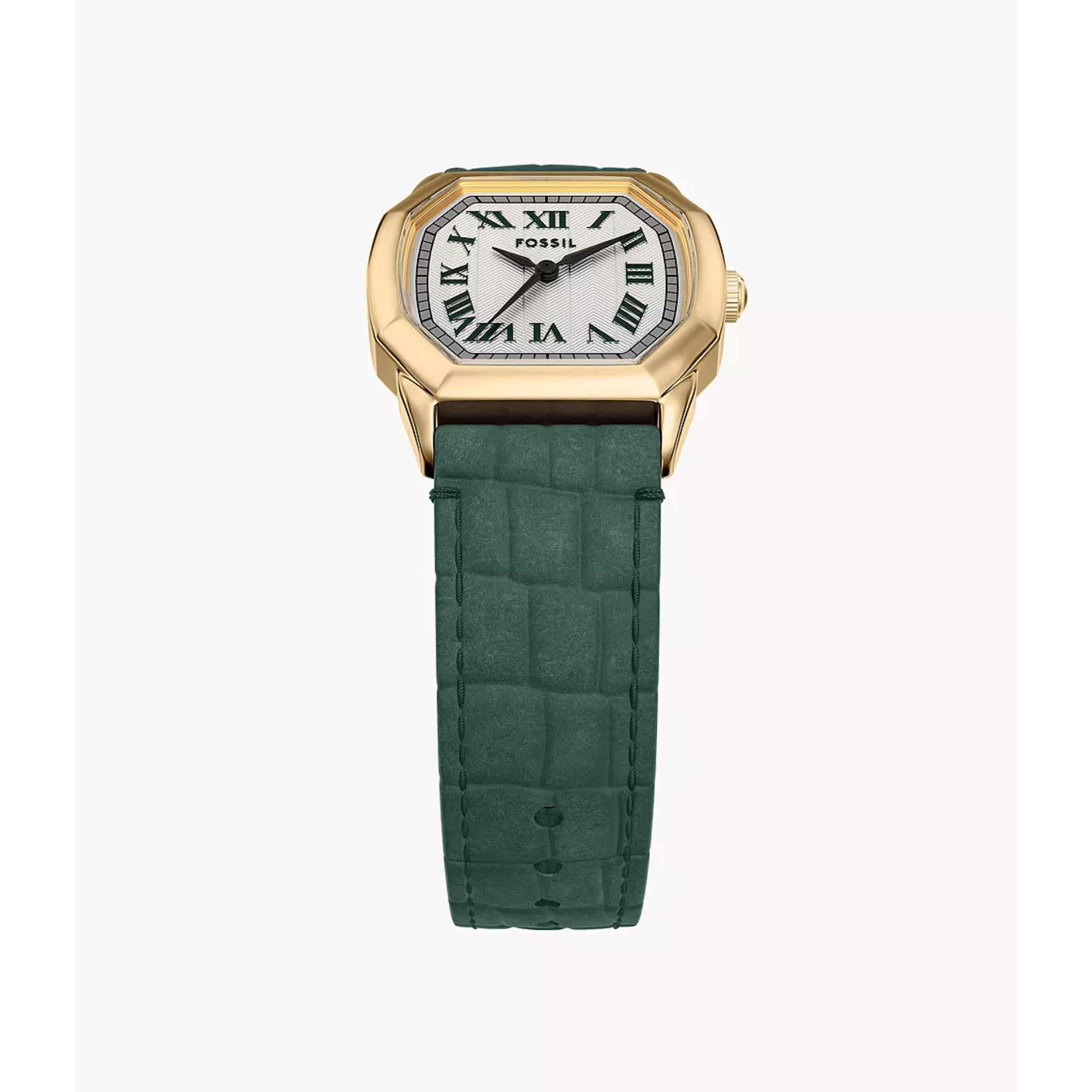 Fossil Harlow Quartz Cream Dial Leather Strap Women's Watch ES5427