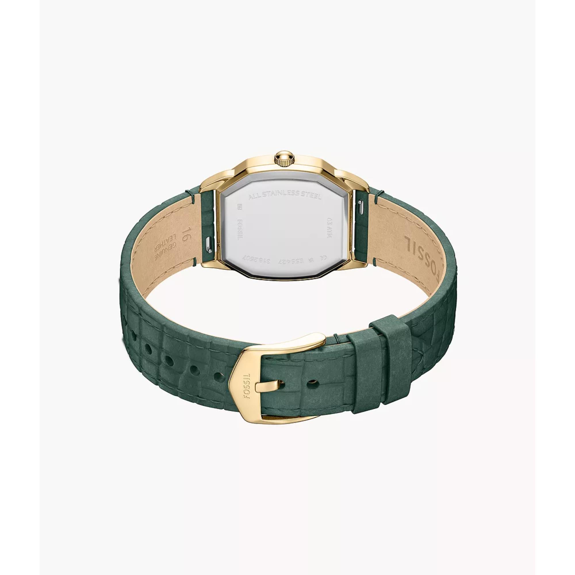 Fossil Harlow Quartz Cream Dial Leather Strap Women's Watch ES5427