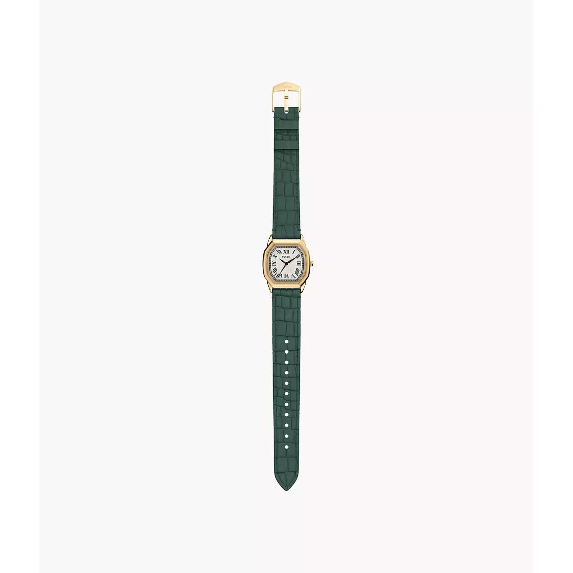 Fossil Harlow Quartz Cream Dial Leather Strap Women's Watch ES5427