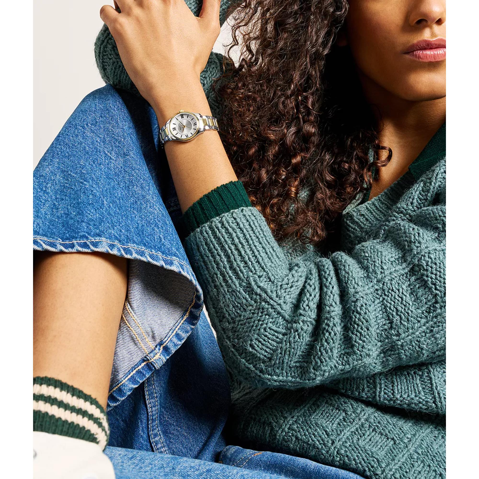 Fossil Gilmore Quartz Silver Dial Steel Strap Women's Watch ES5422