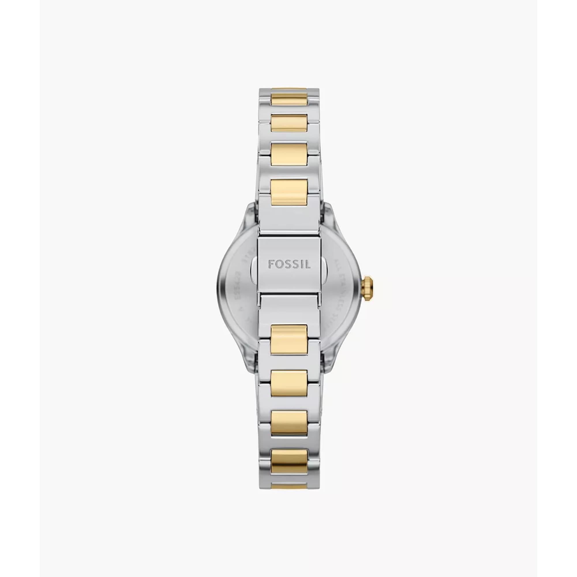 Fossil Gilmore Quartz Silver Dial Steel Strap Women's Watch ES5422