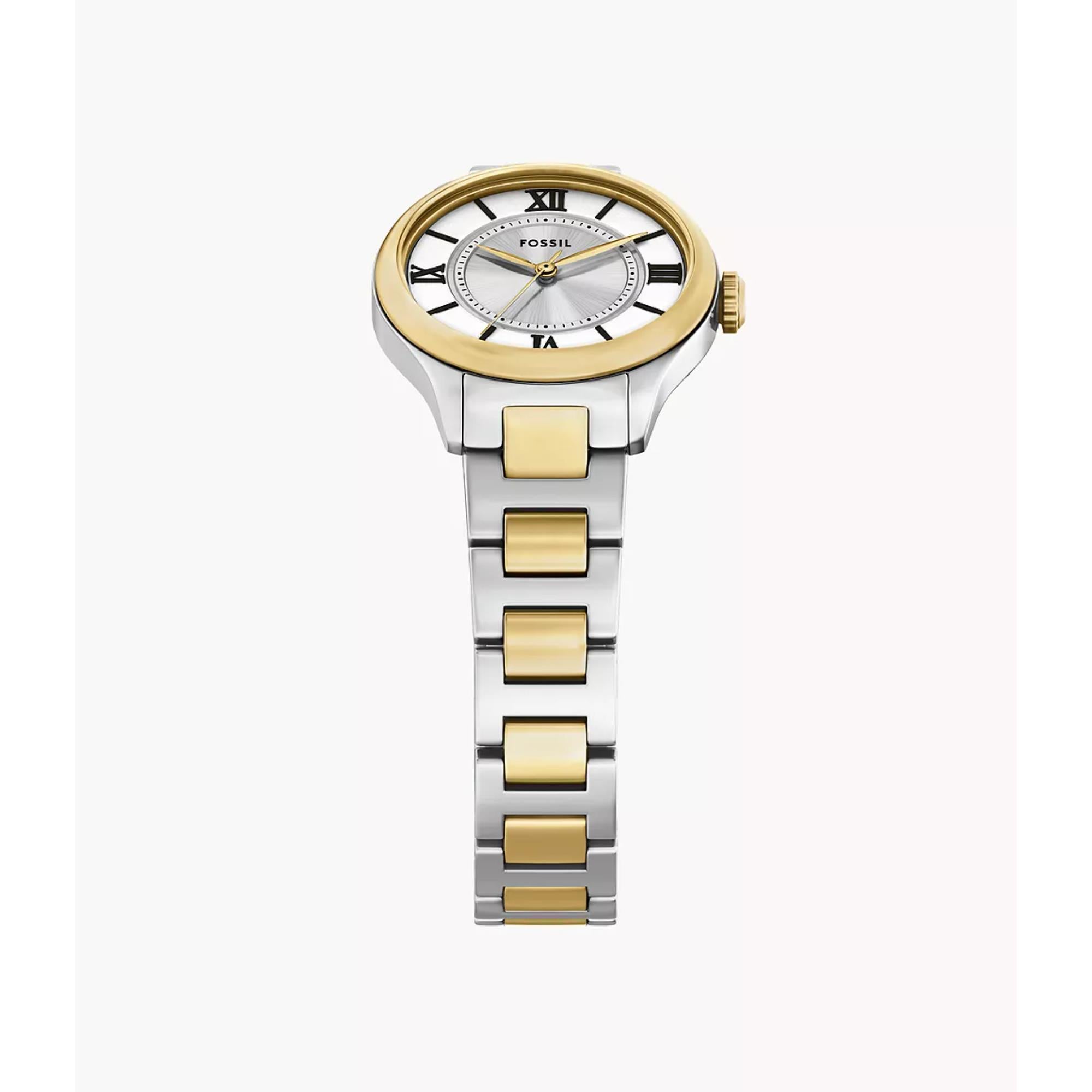 Fossil Gilmore Quartz Silver Dial Steel Strap Women's Watch ES5422