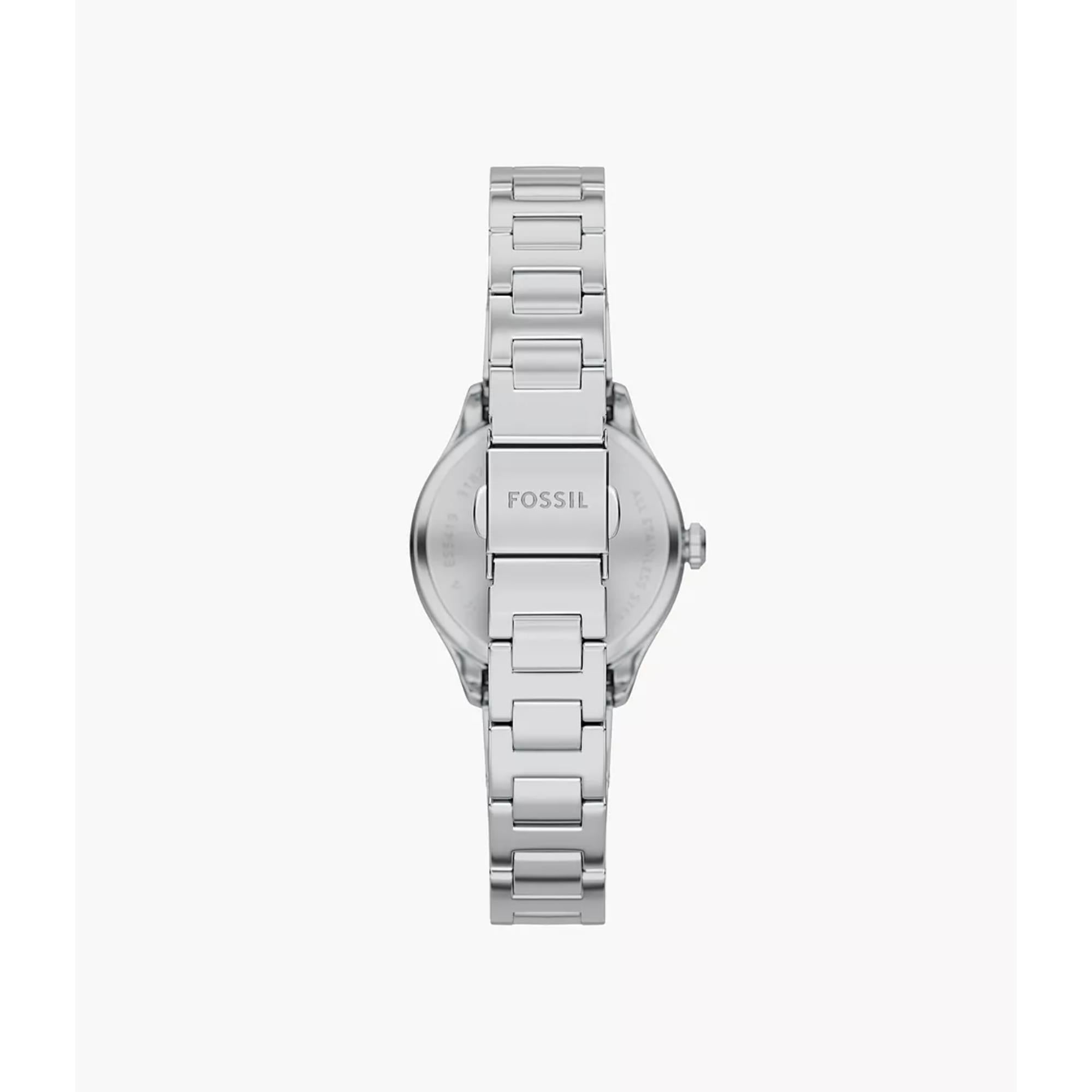 Fossil Gilmore Quartz Silver Dial Steel Strap Women's Watch ES5419