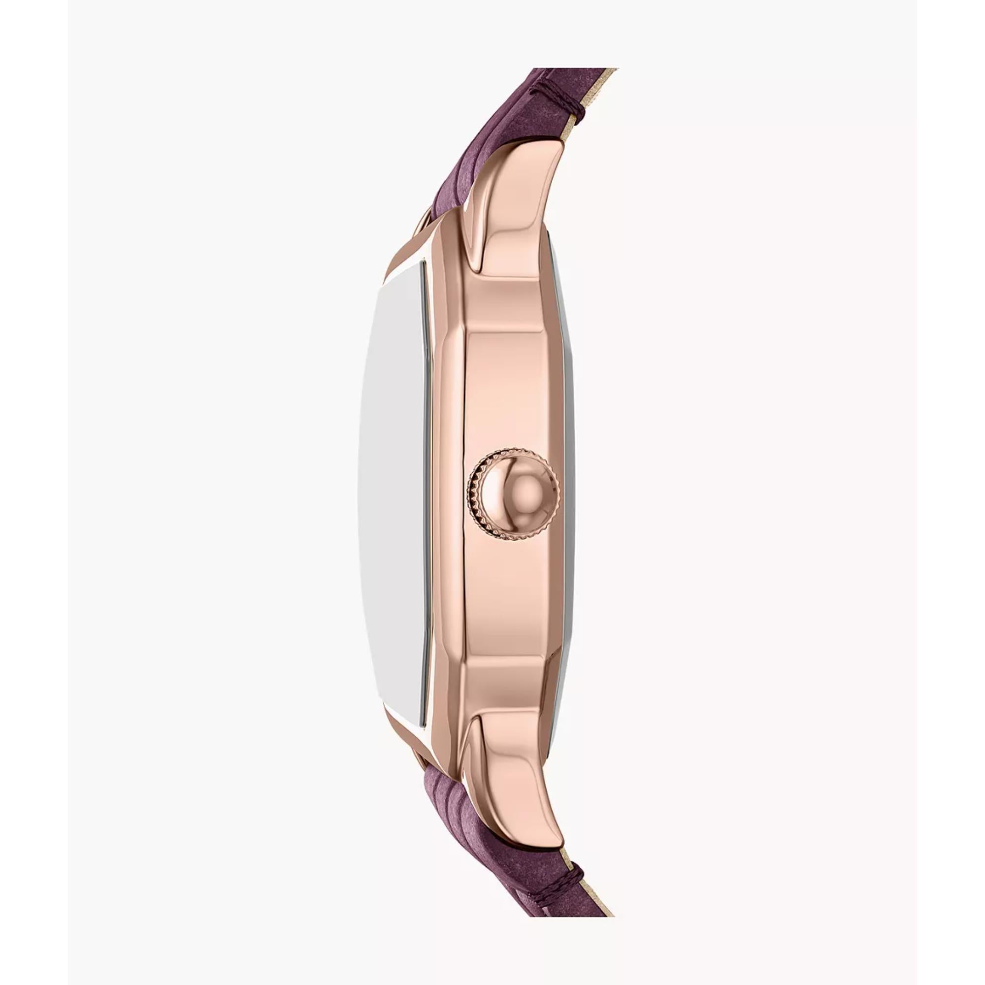 Fossil Harlow Quartz Cream Dial Leather Strap Women's Watch ES5428