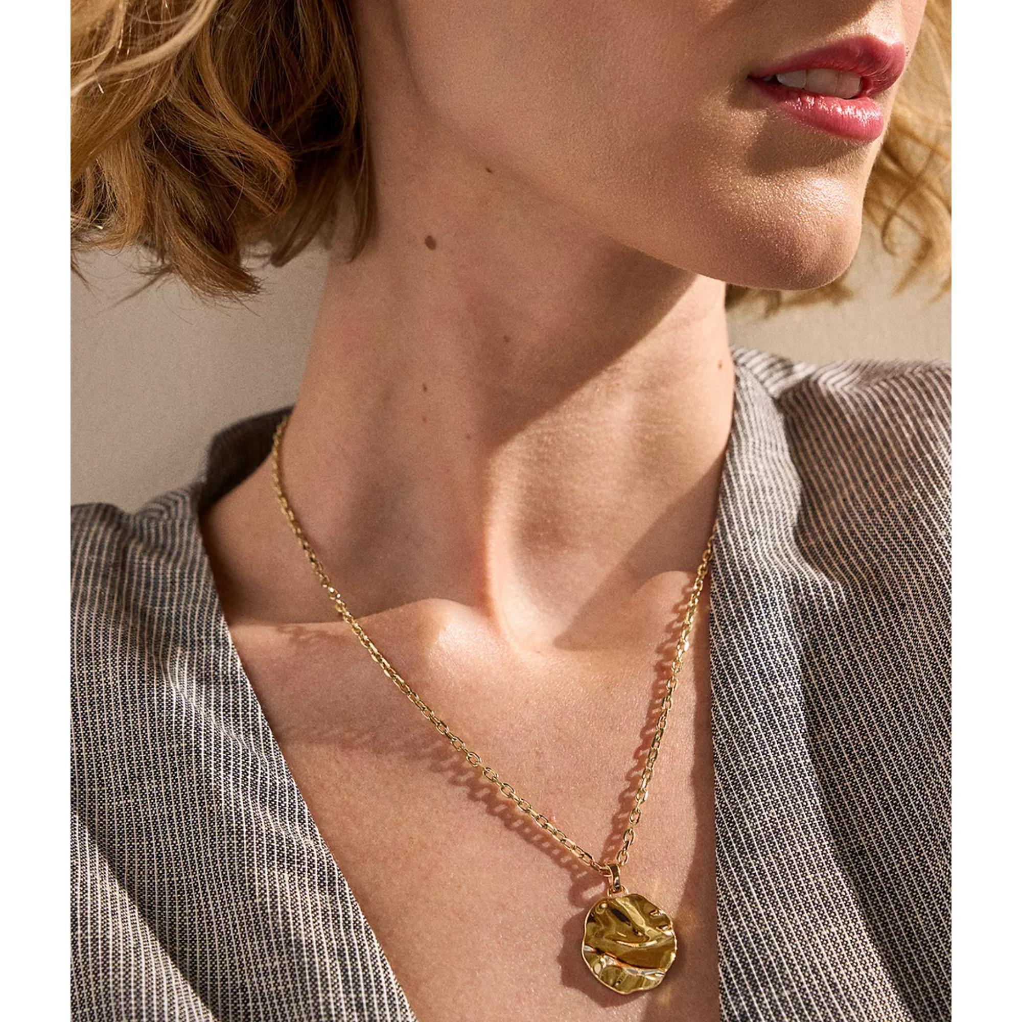 Skagen Moderne Stak Gold-Tone Stainless Steel Pendant Women Necklace SKJ1882710