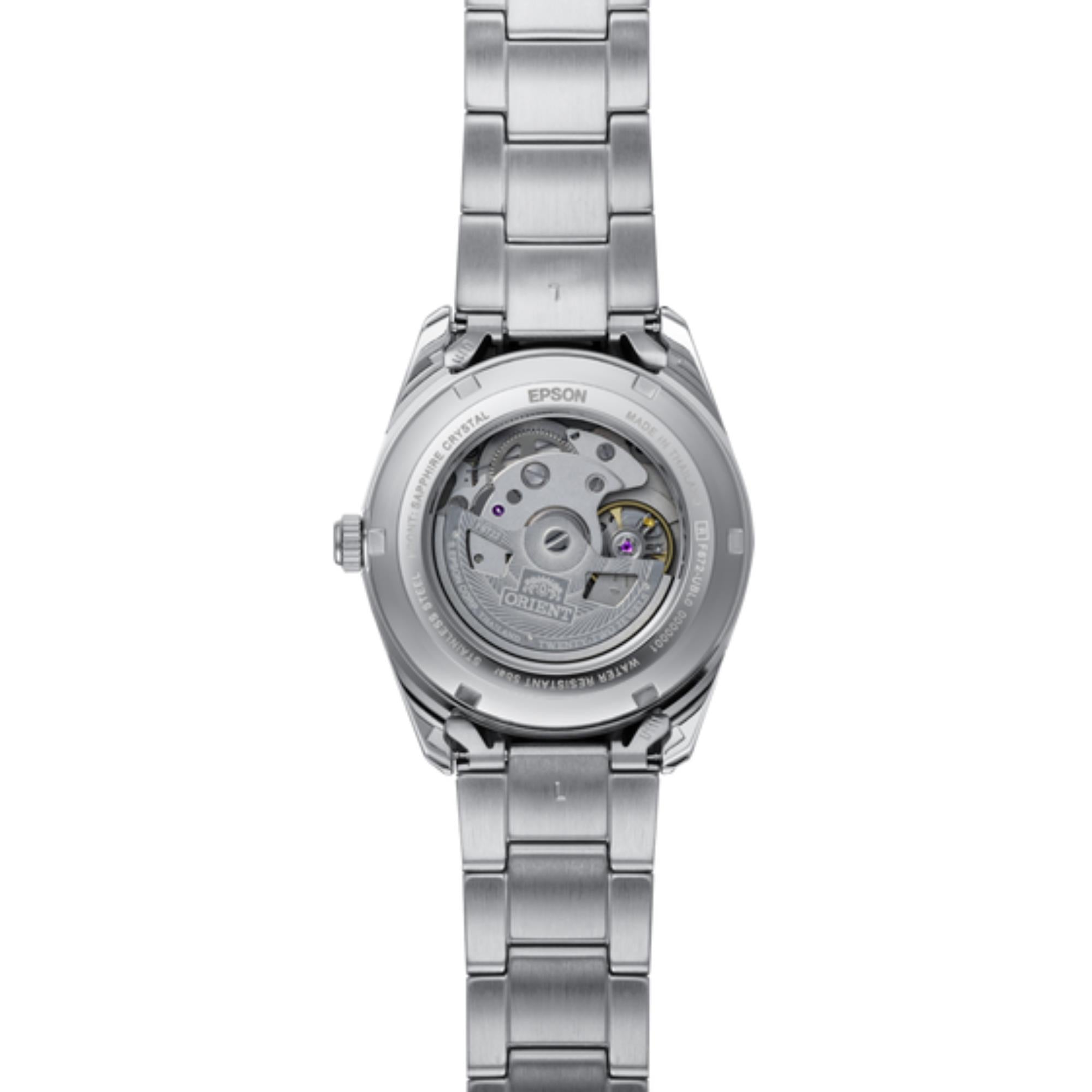Orient Contemporary Stretto Date Automatic Blue Dial Steel Strap Men's Watch RA-AC0R02L30B