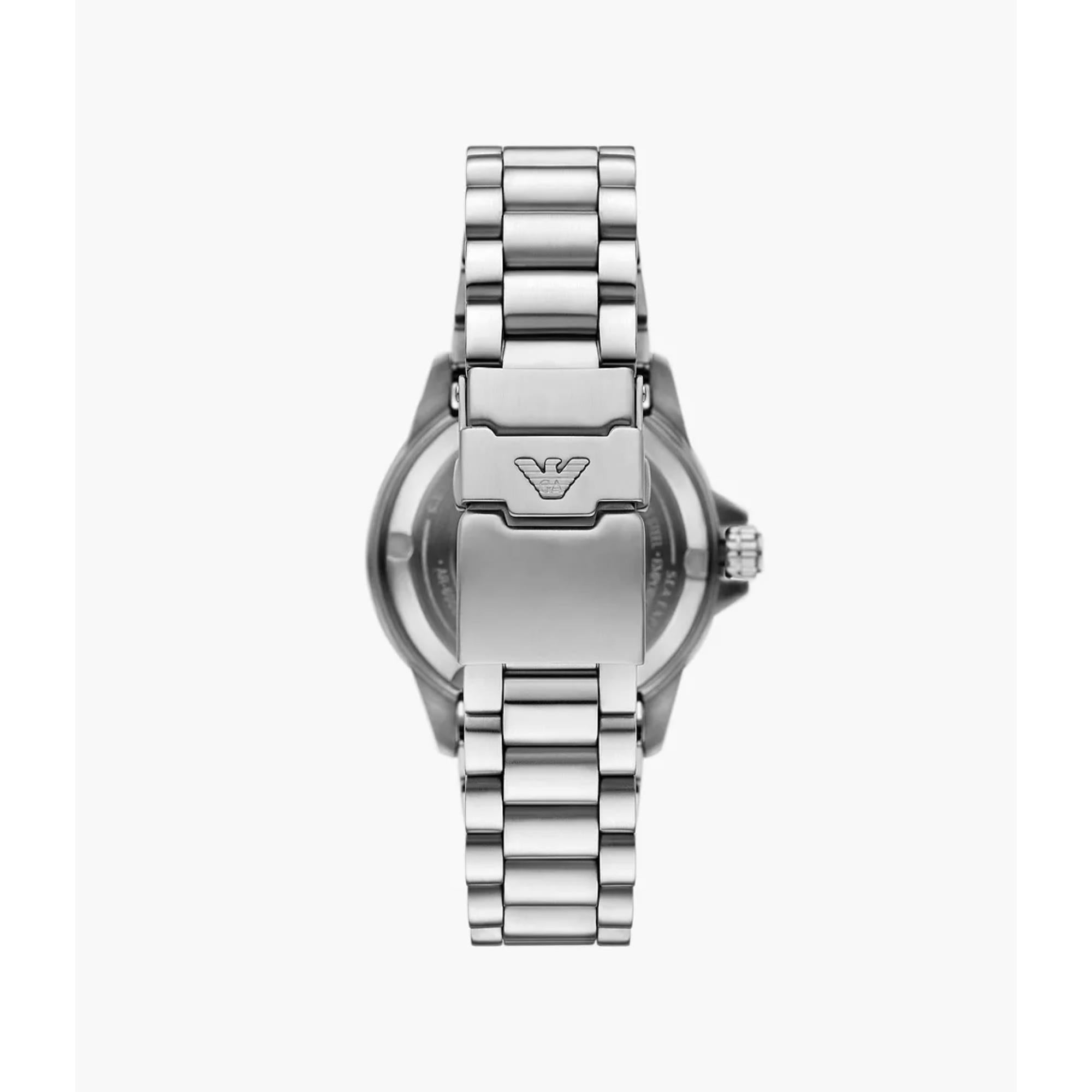 Emporio Armani Sea Explorer Automatic Blue Dial Steel Strap Men's Watch AR60090
