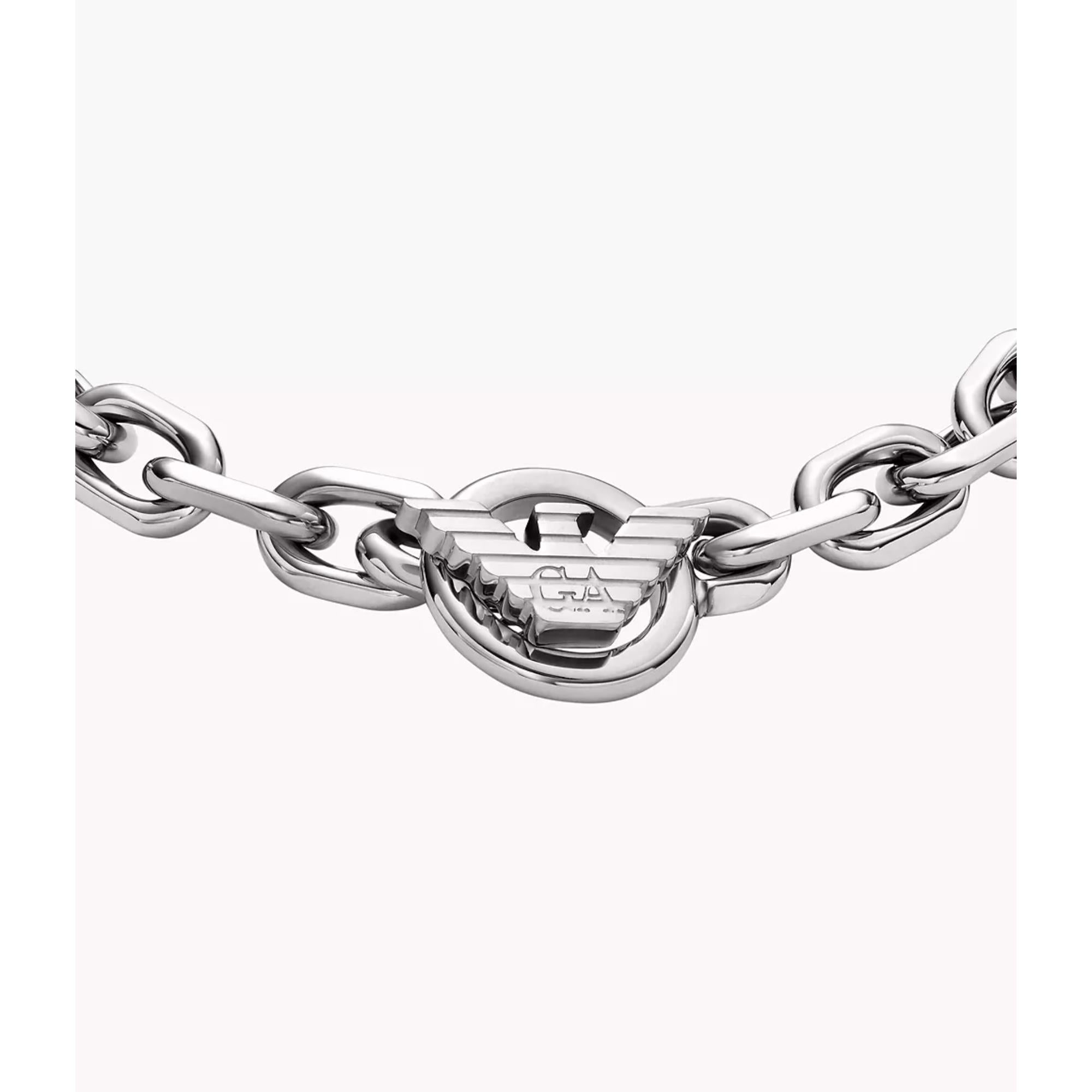Emporio Armani Stainless Steel ID Mens Chain Bracelet EGS3236040