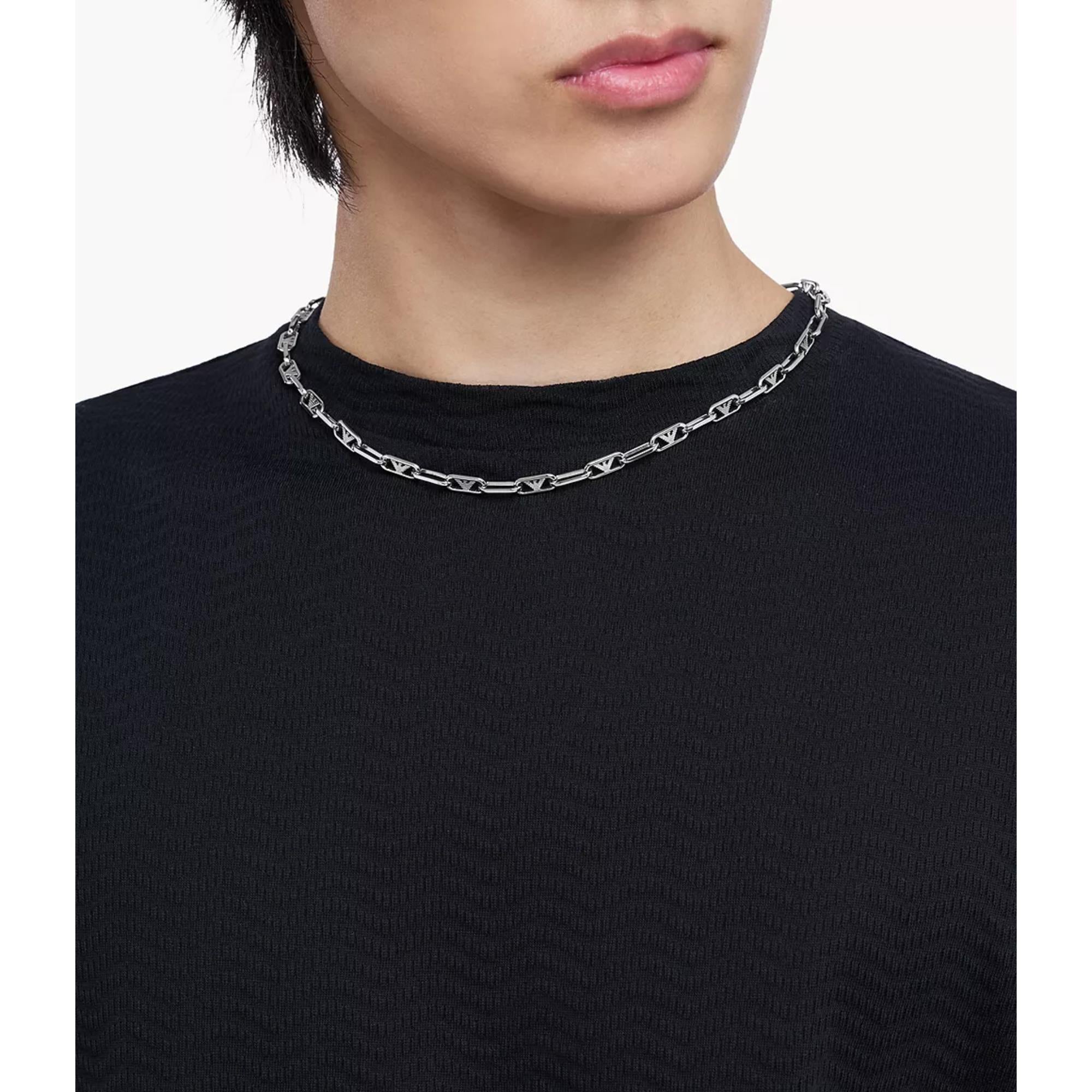 Emporio Armani Stainless Steel Chain Men's Necklace EGS3248040