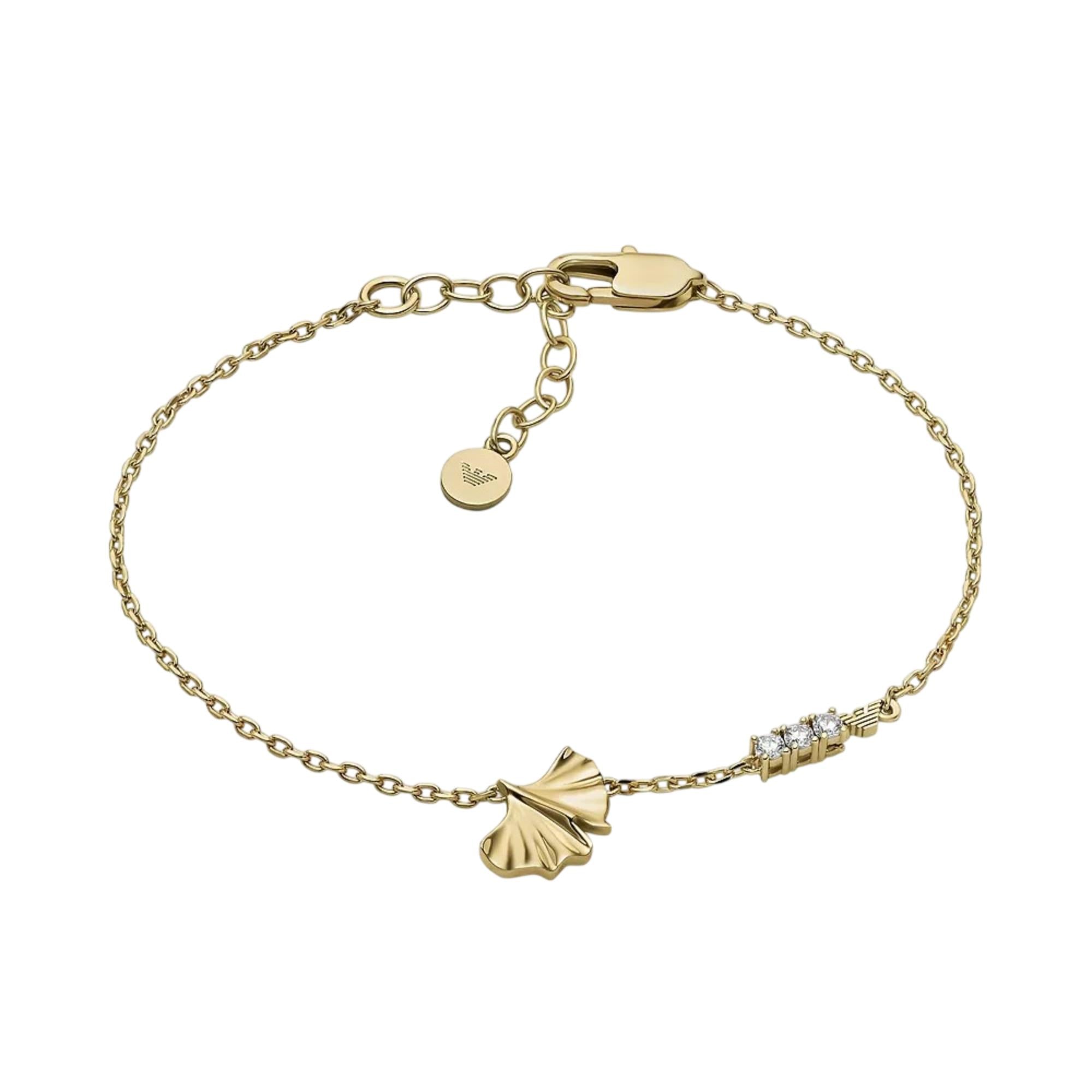 Emporio Armani Gold-Tone Brass ID Women's Bracelet EGS3263710