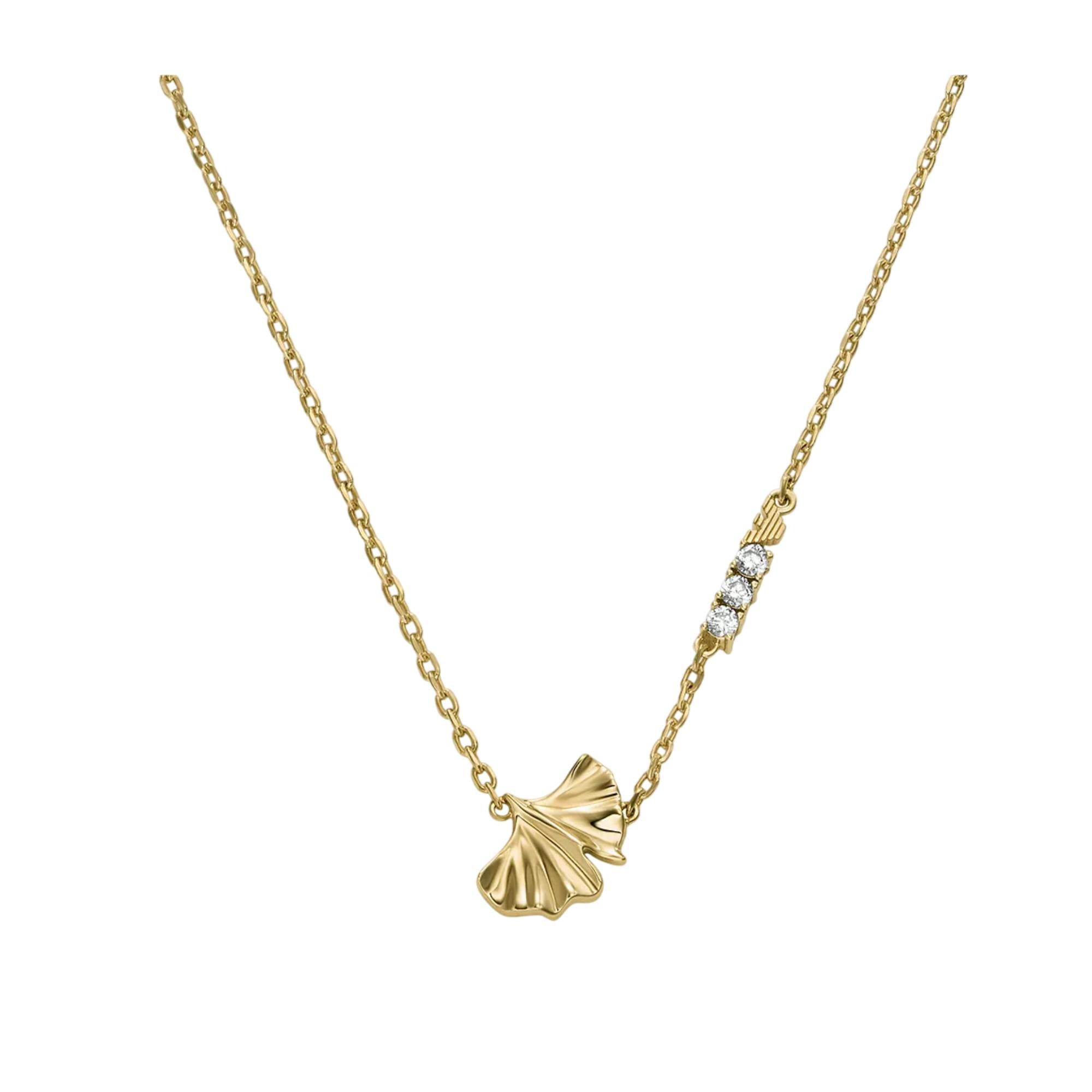 Emporio Armani Gold-Tone Brass ID Women's Necklace EGS3262710