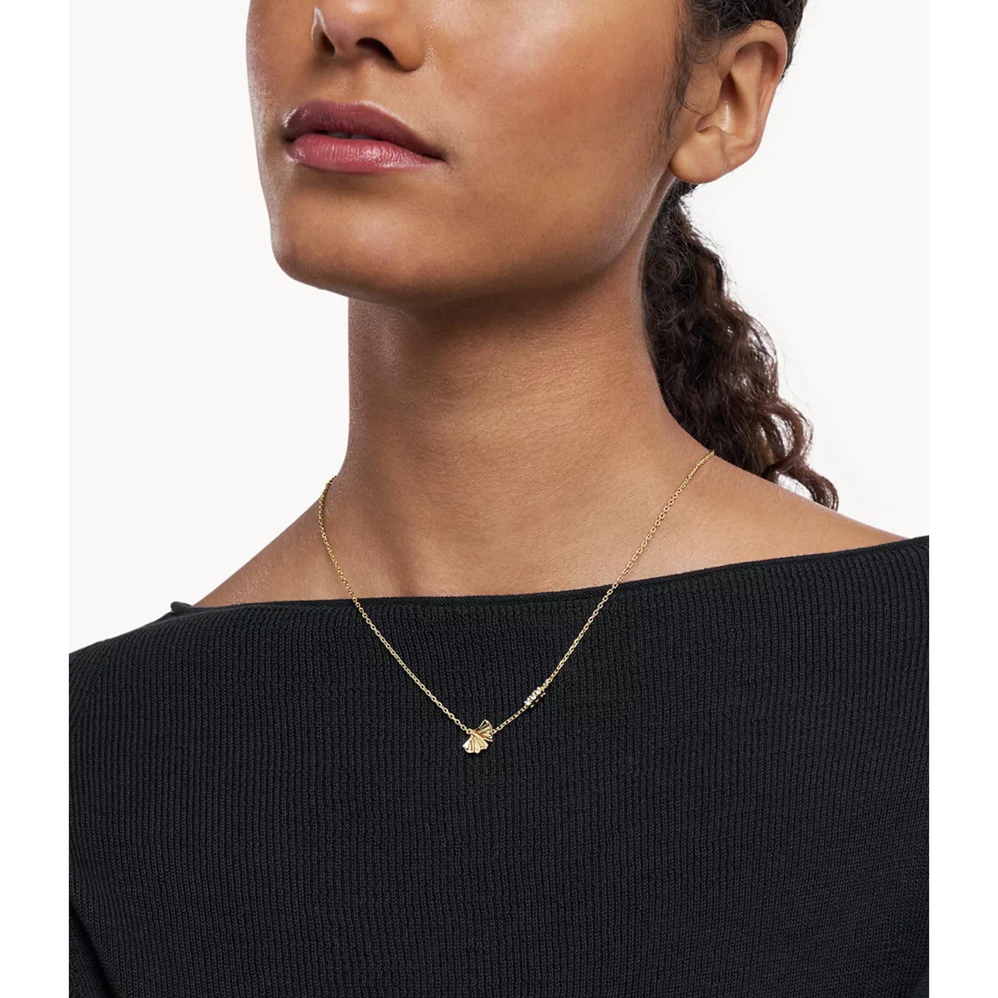 Emporio Armani Gold-Tone Brass ID Women's Necklace EGS3262710
