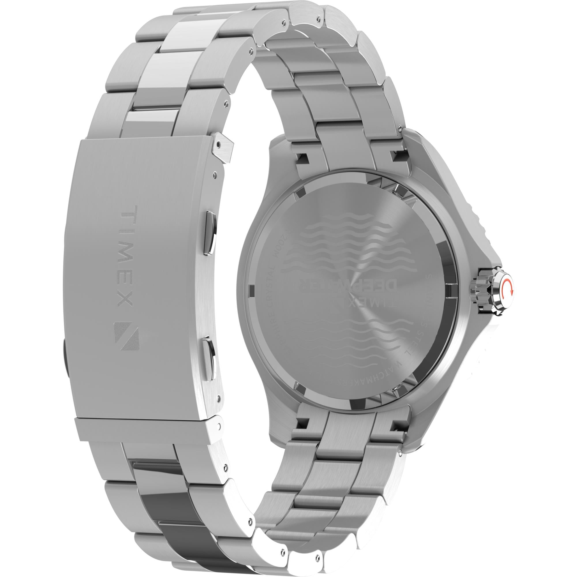 Timex Deepwater Meridian Quartz Blue Dial Steel Strap Men's Watch TW2W81900