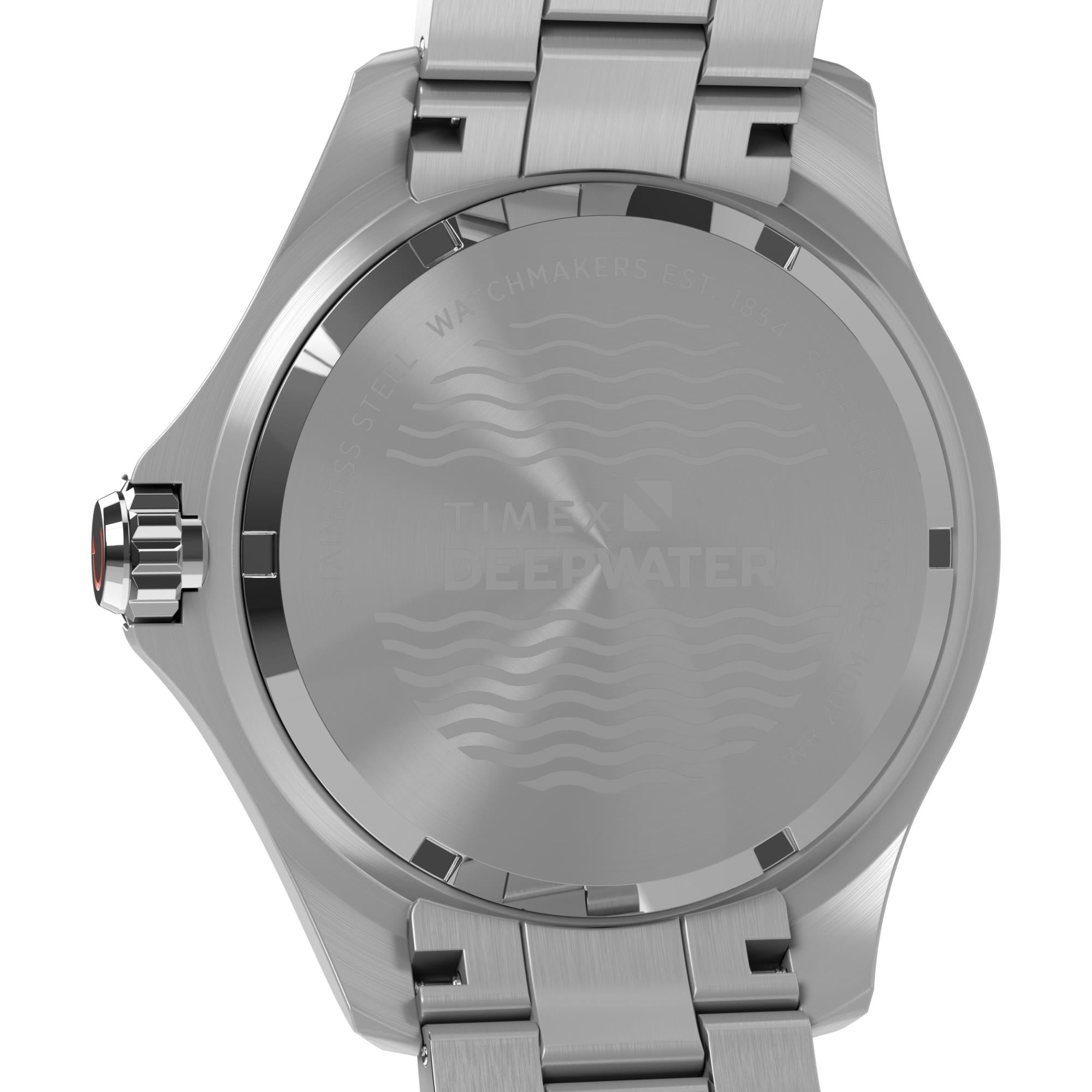 Timex Deepwater Meridian Quartz Blue Dial Steel Strap Men's Watch TW2W81900
