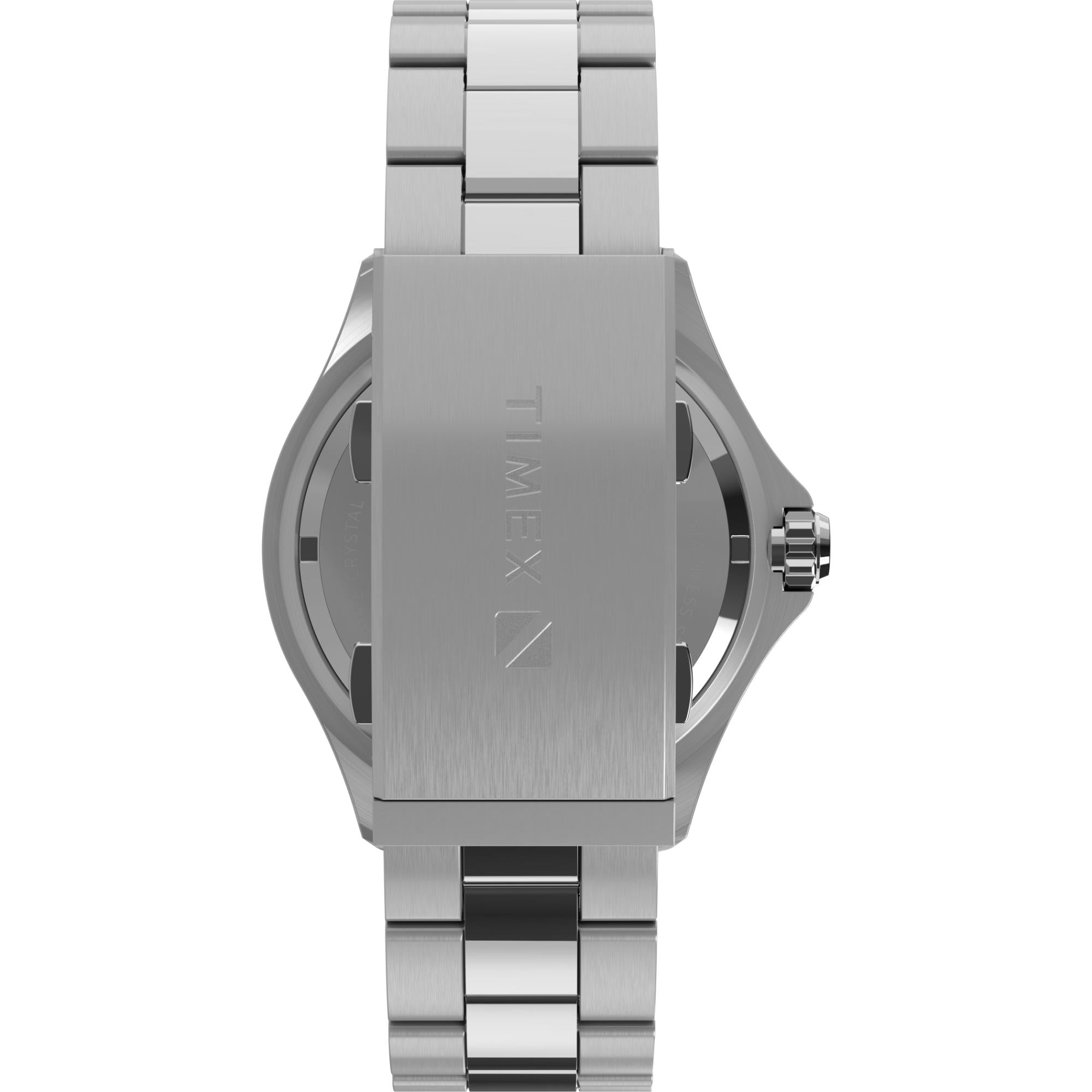 Timex Deepwater Meridian Quartz Black Dial Steel Strap Men's Watch TW2W82000
