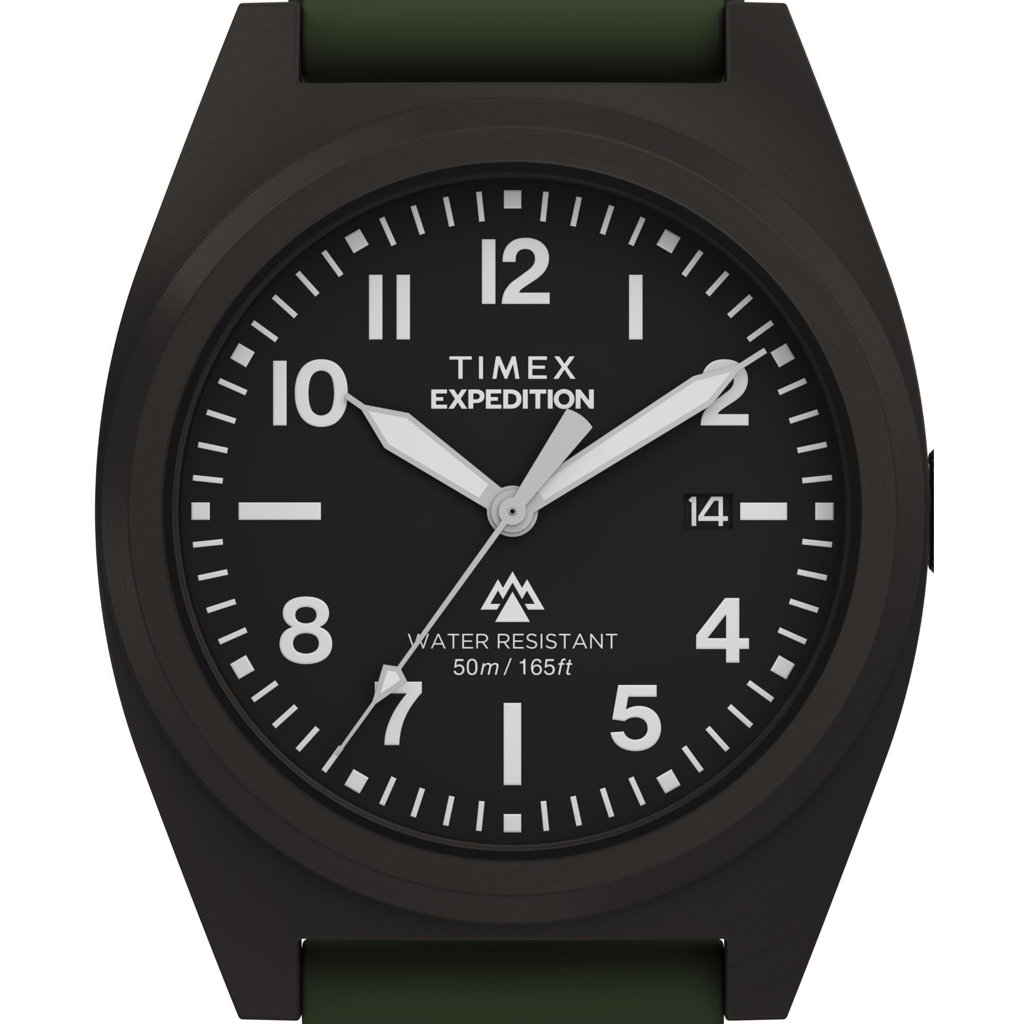 Timex Expedition Capstone Quartz Black Dial Silicone Strap Men's Watch TW2Y18000
