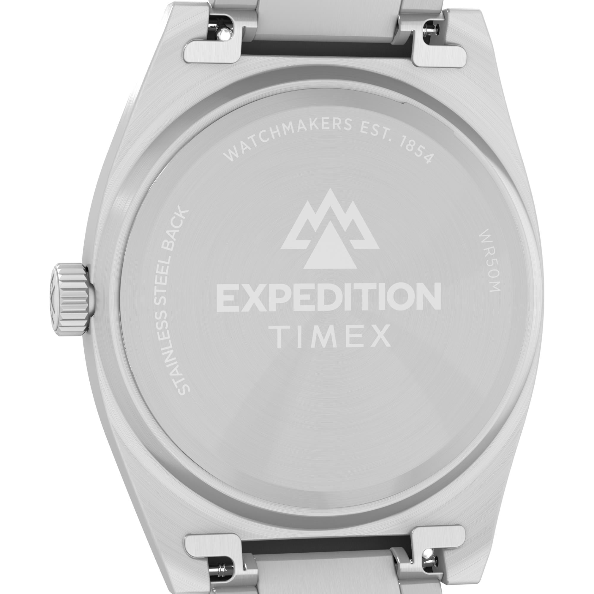 Timex Expedition Capstone Quartz Black Dial Steel Strap Men's Watch TW2Y18300