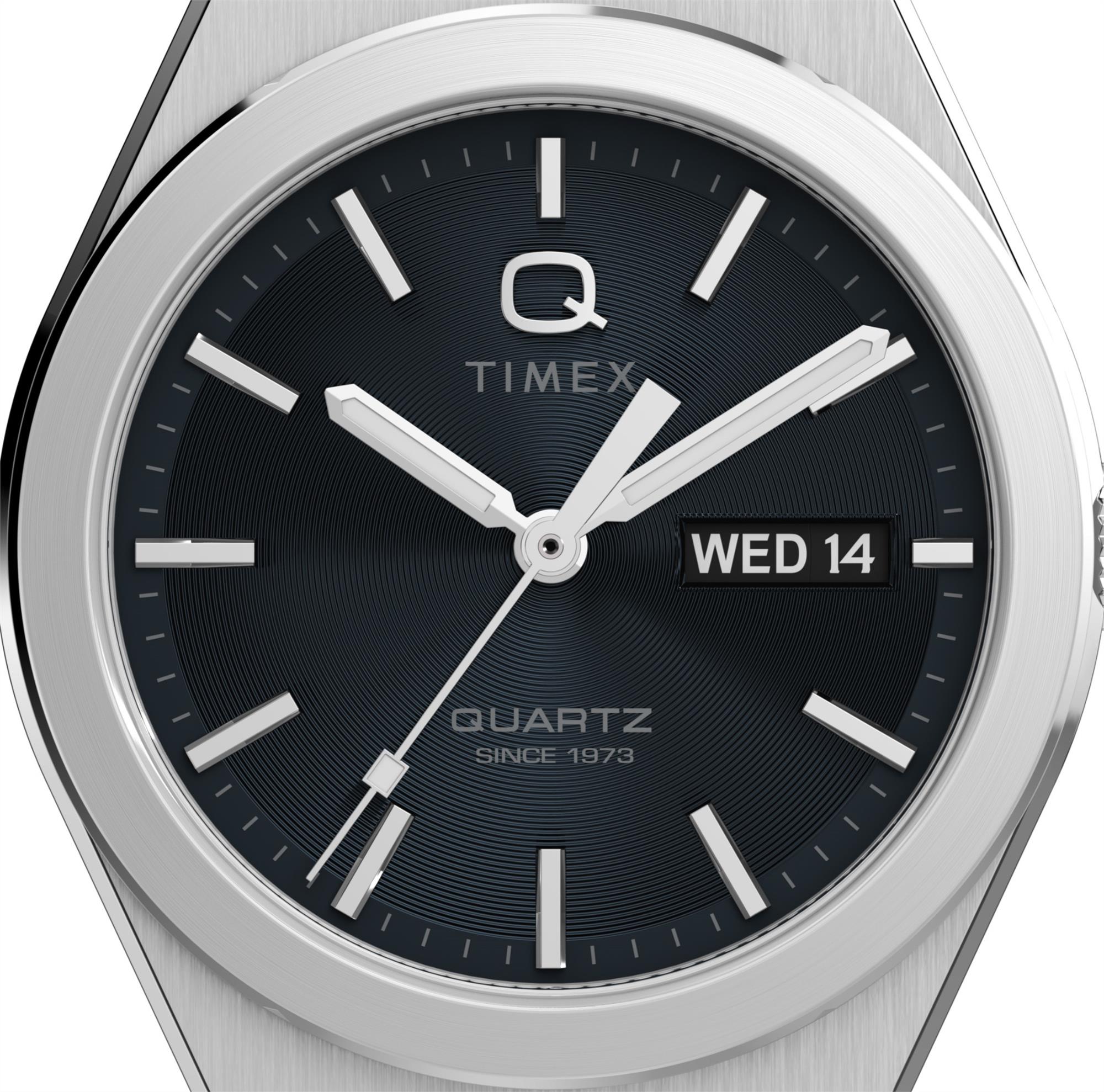 Timex Q Continental Quartz Black Dial Steel Strap Men's Watch TW2Y25000