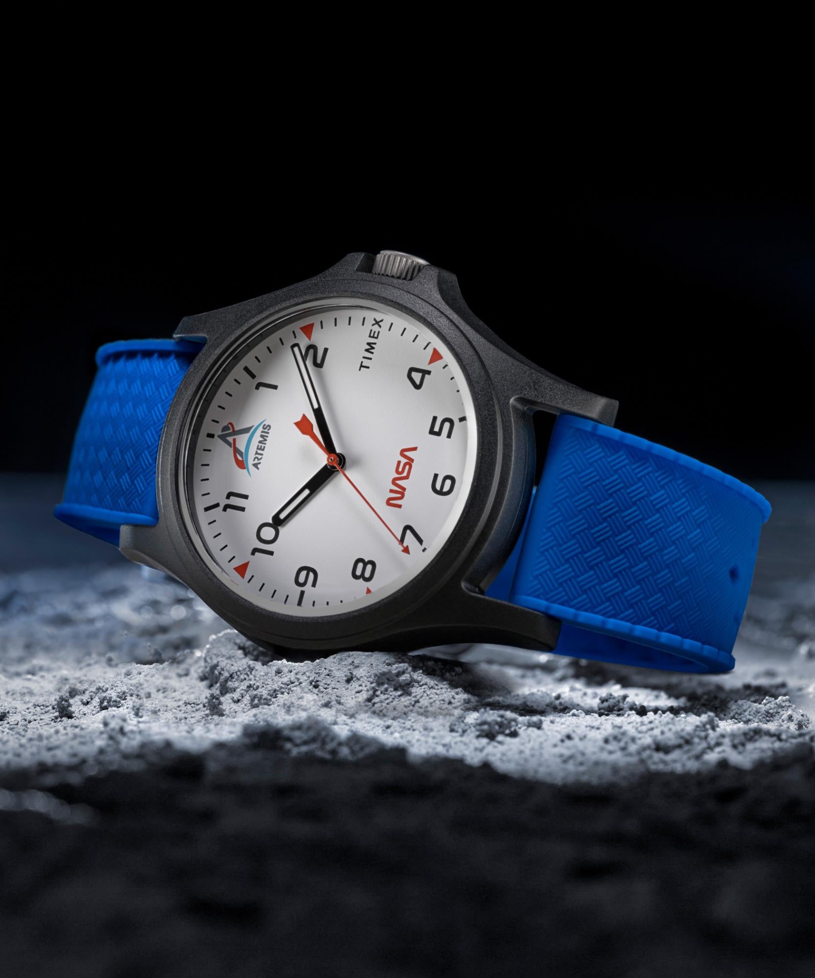 Timex Main Street NASA Artemis Quartz White Dial Silicone Strap Unisex Watch TW2Y13100